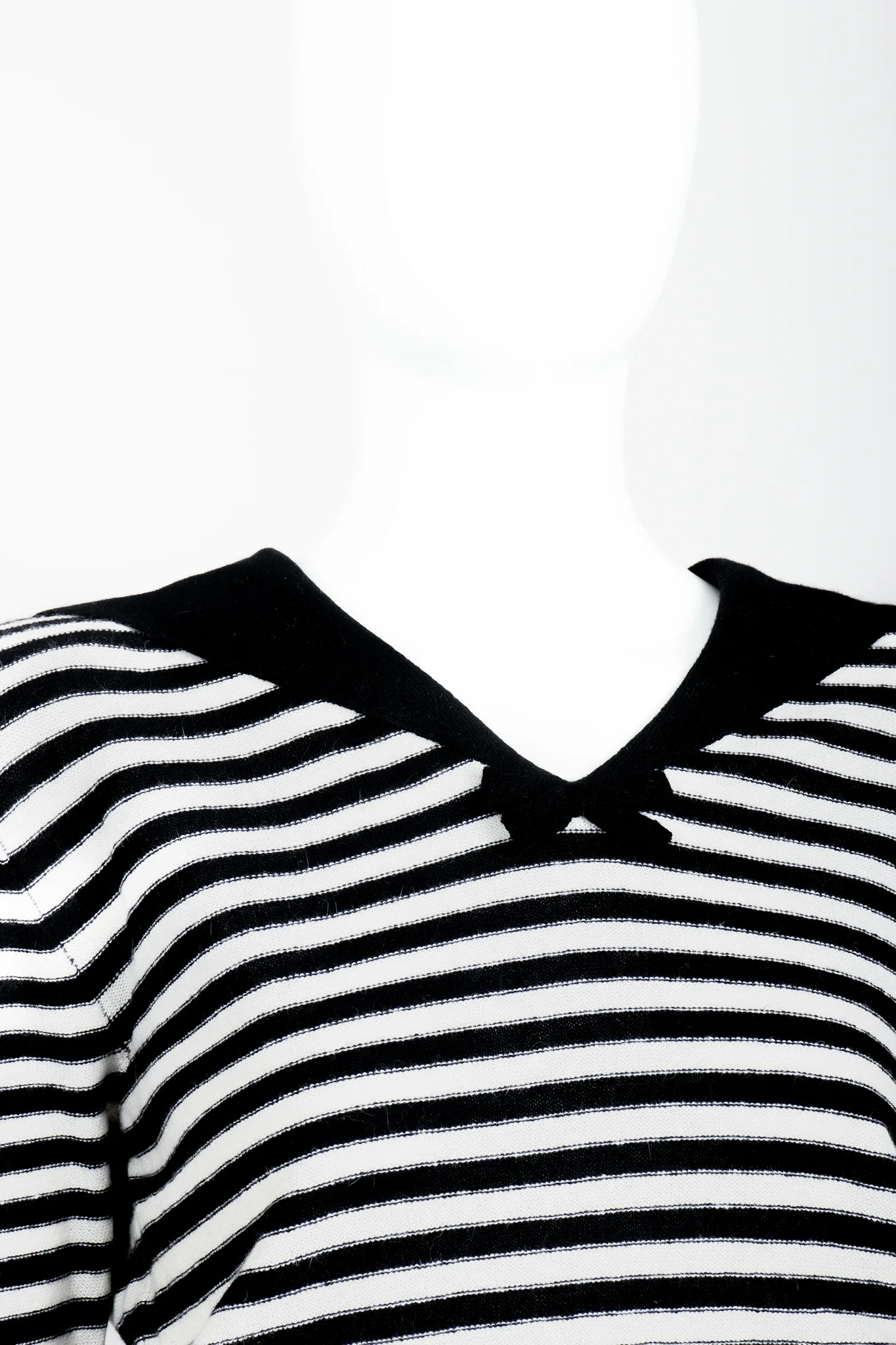 Cream Stripe Knit Sailor Sweater - Image 3