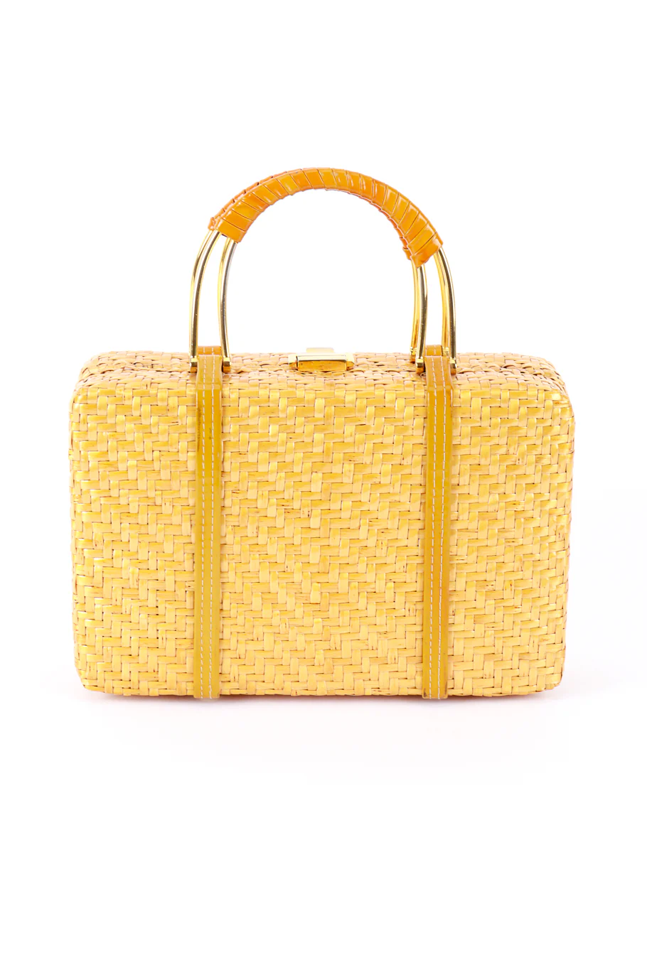 Wicker Frame Box Bag - Image 3