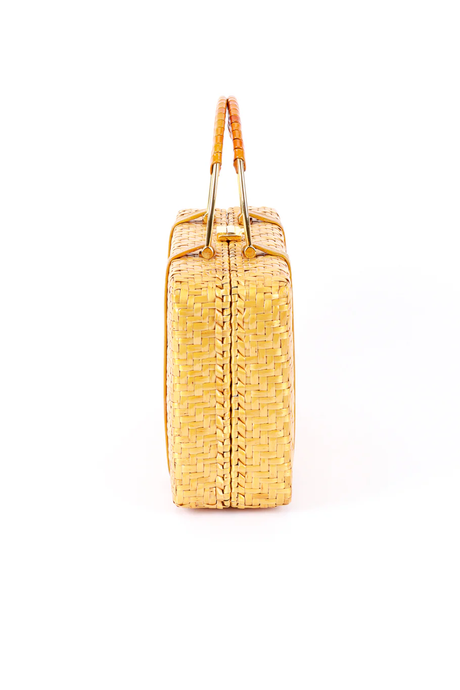 Wicker Frame Box Bag - Image 4