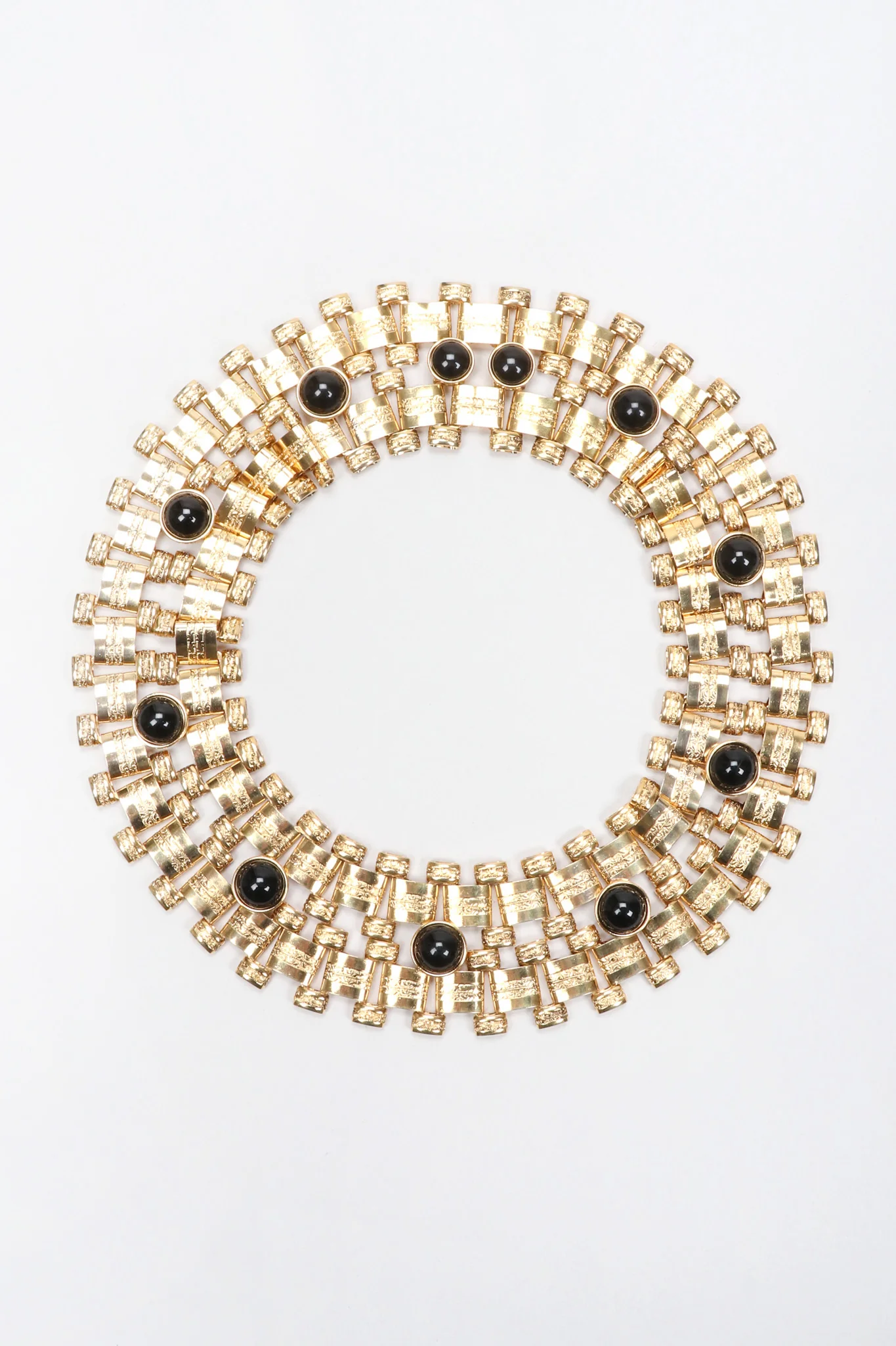 Wide Cabochon Chain Collar - Image 2