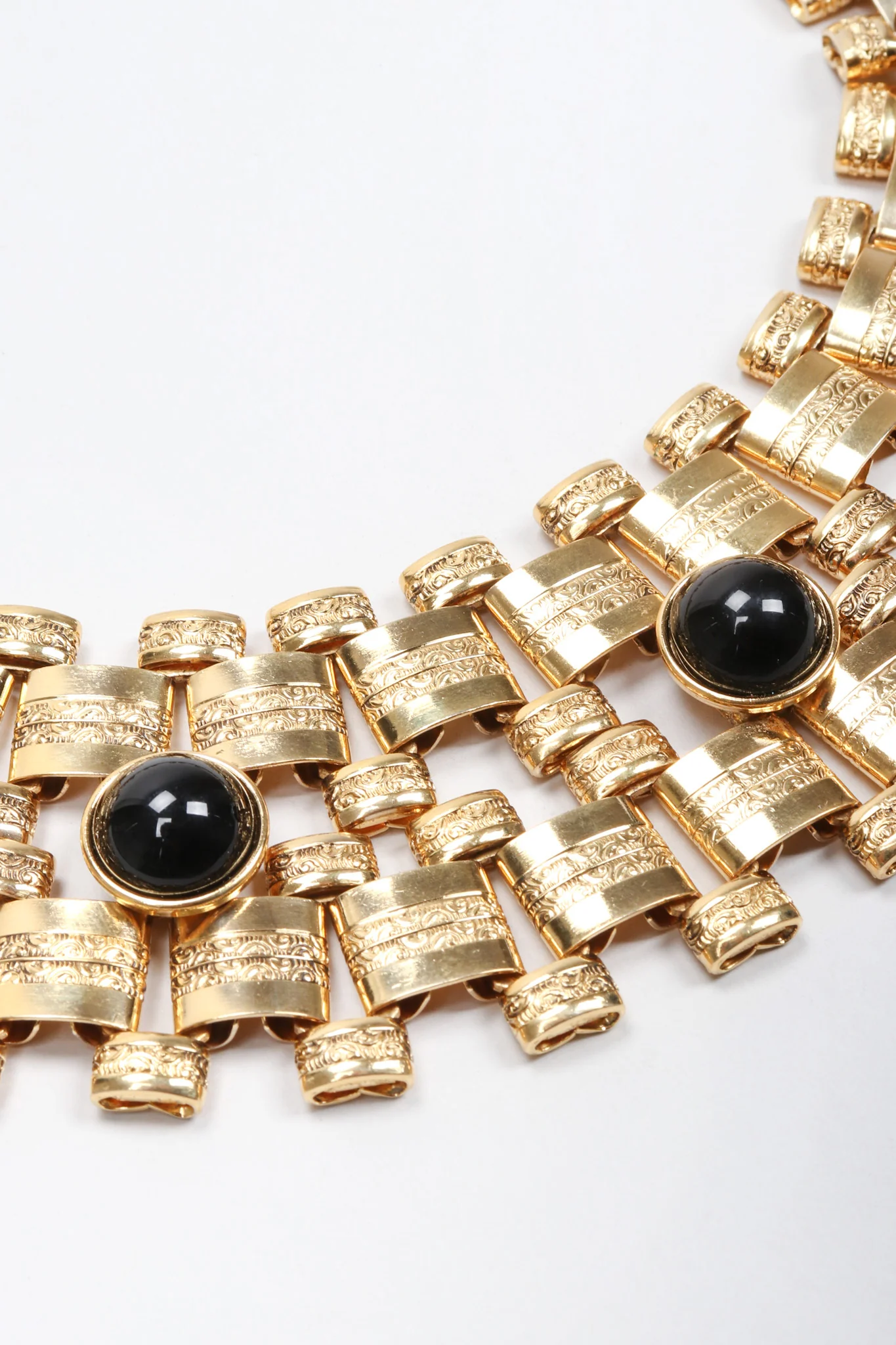 Wide Cabochon Chain Collar - Image 5
