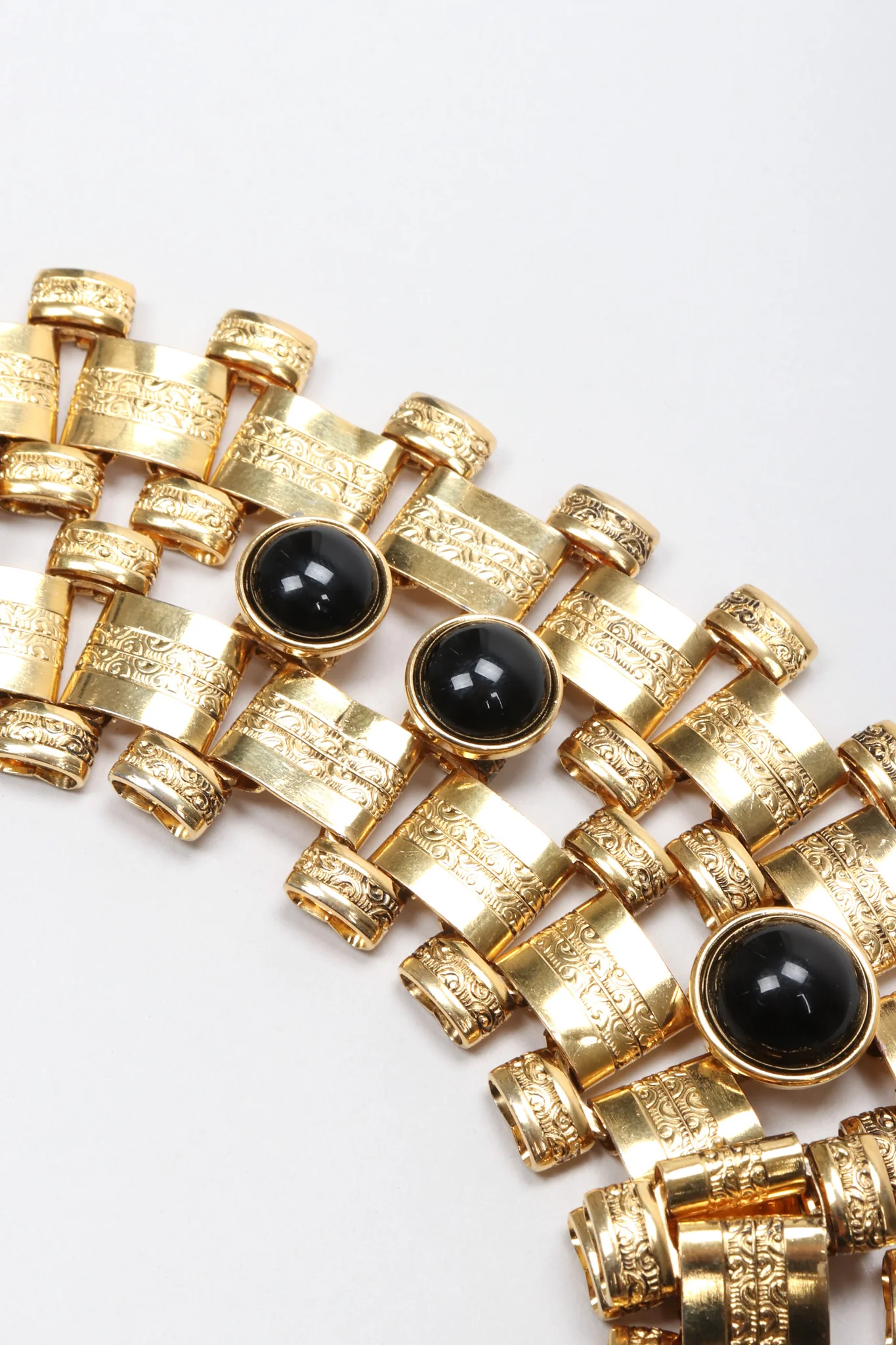 Wide Cabochon Chain Collar - Image 6