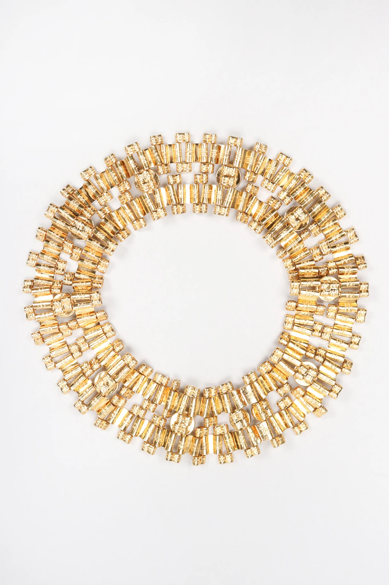 Wide Cabochon Chain Collar - Image 8