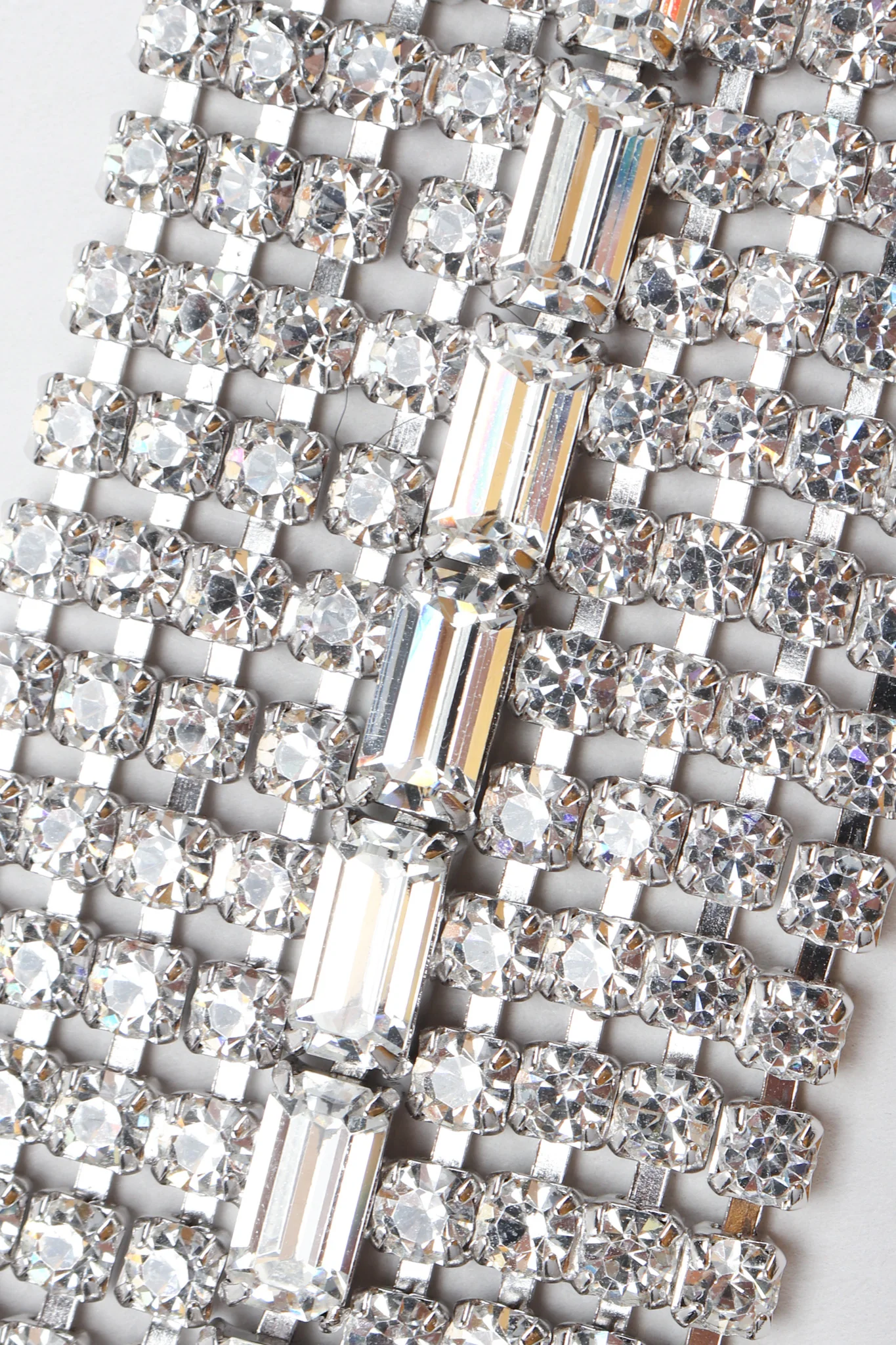 Wide Crystal Baguette Bracelet - Image 5