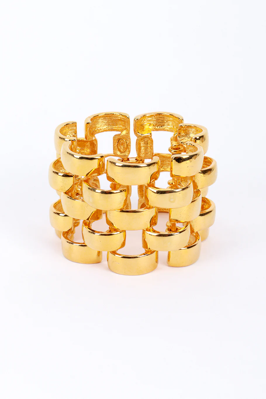 Wide Curve Link Bracelet