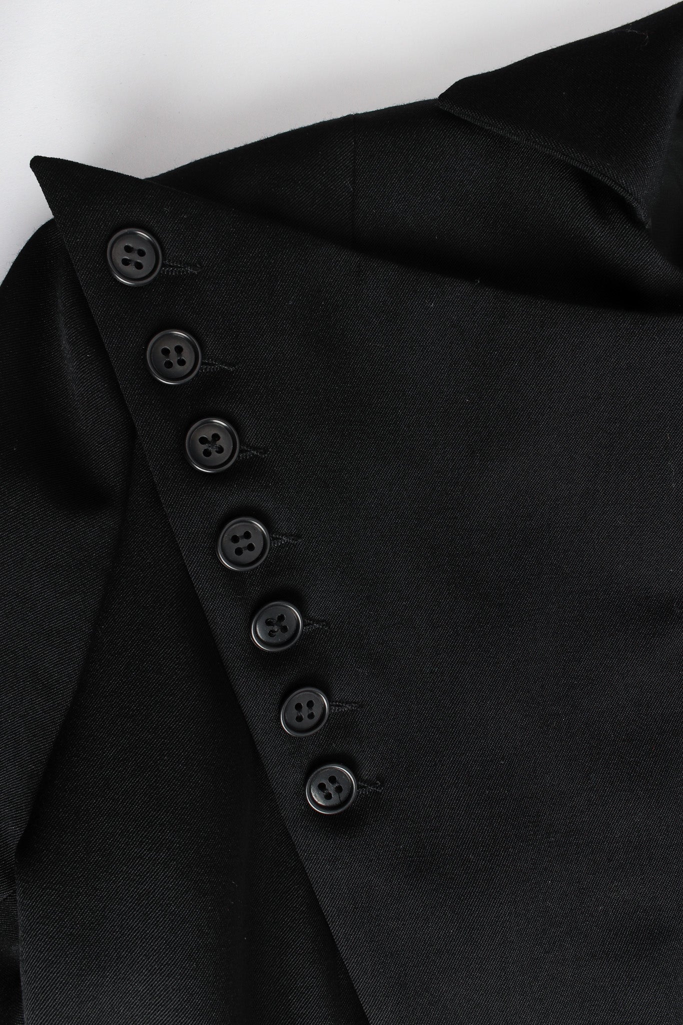 Wide Lapel Wool Blazer - Image 6