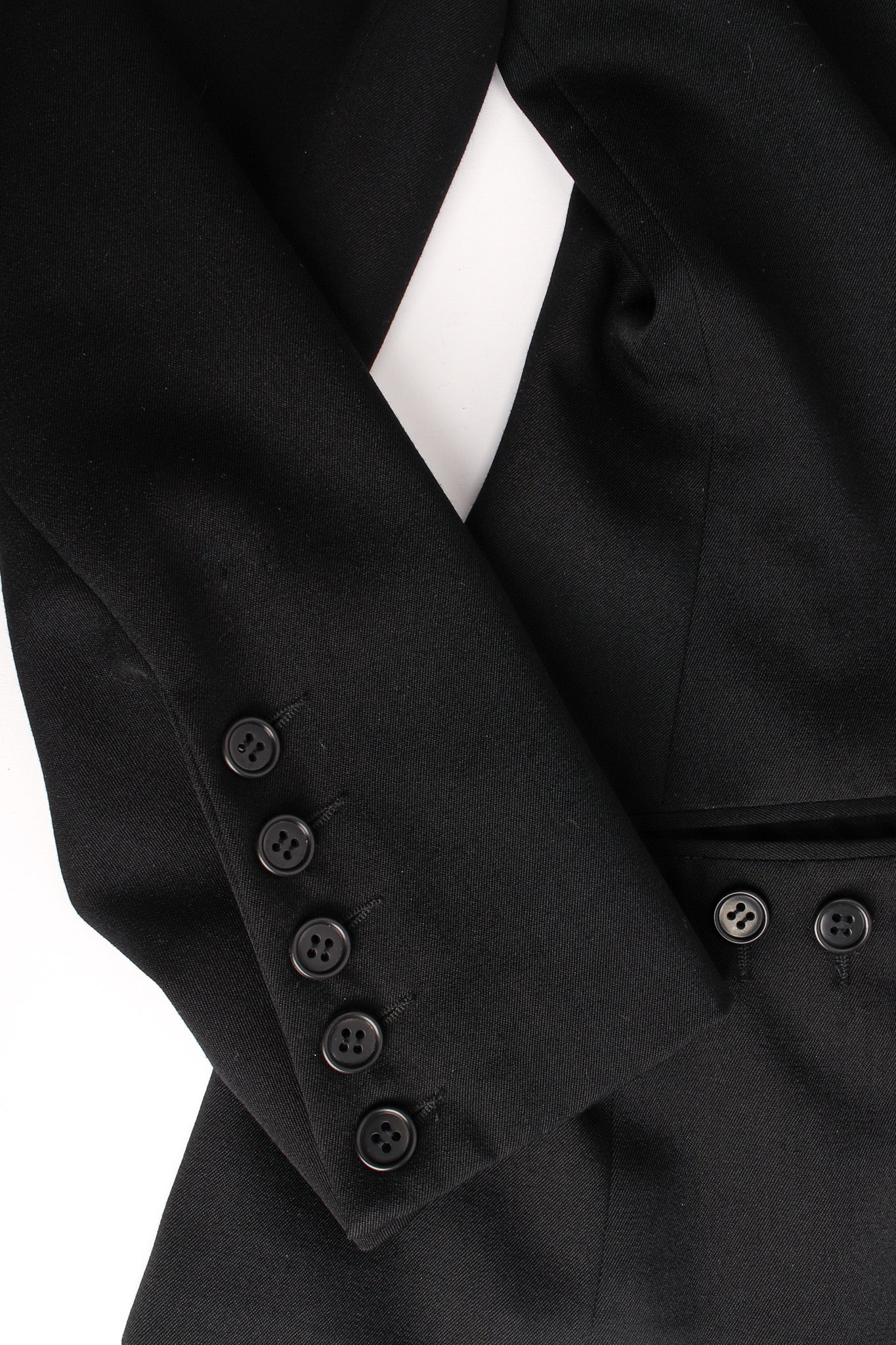 Wide Lapel Wool Blazer - Image 9