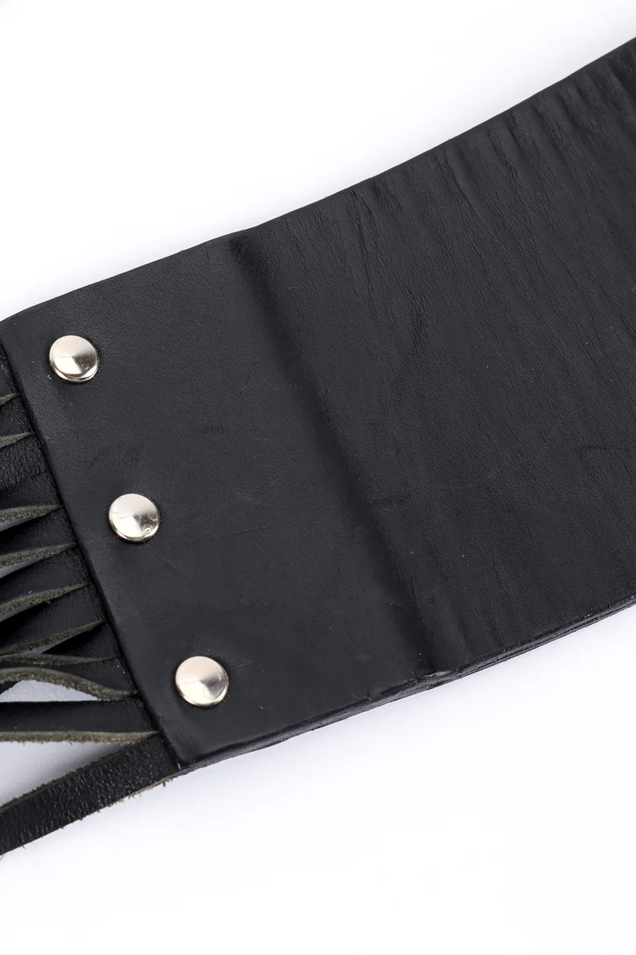 Wide Leather Fringe Belt - Image 10