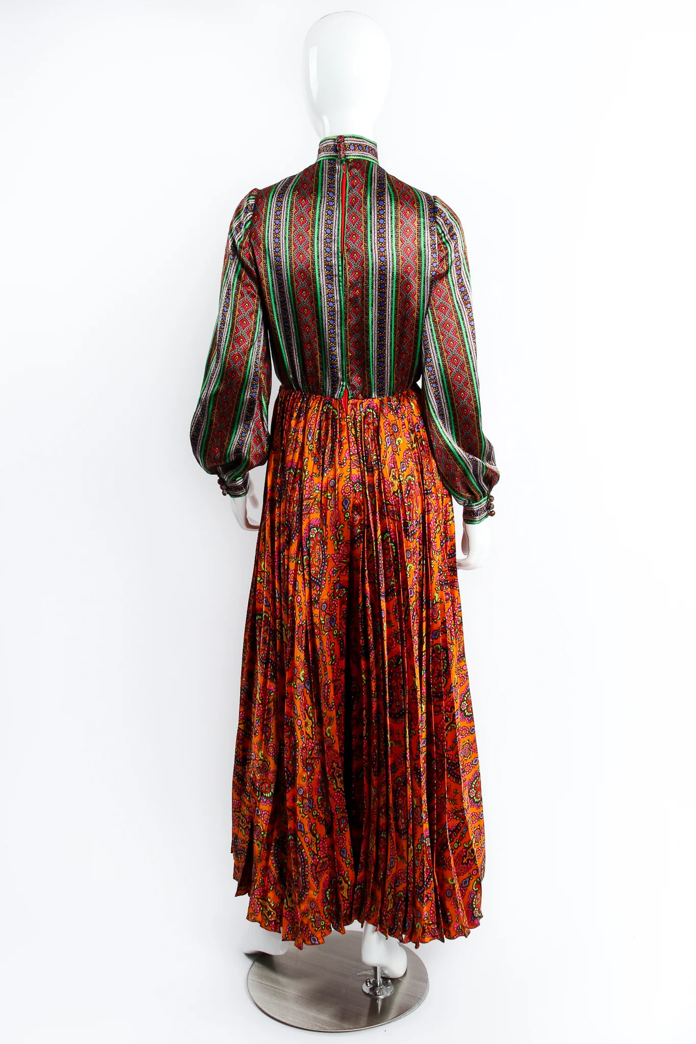 Wide Leg Paisley Silk Jumpsuit - Image 6