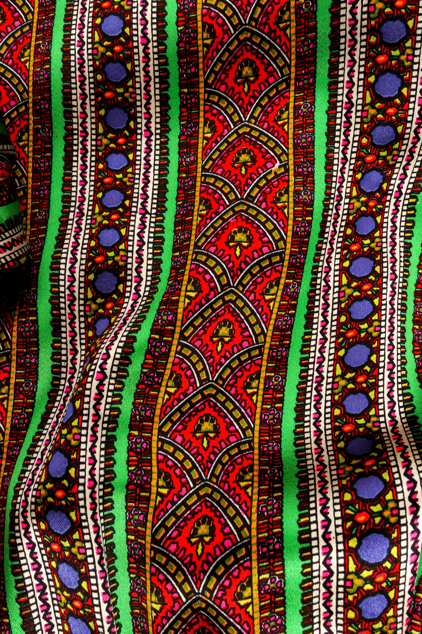 Wide Leg Paisley Silk Jumpsuit - Image 8