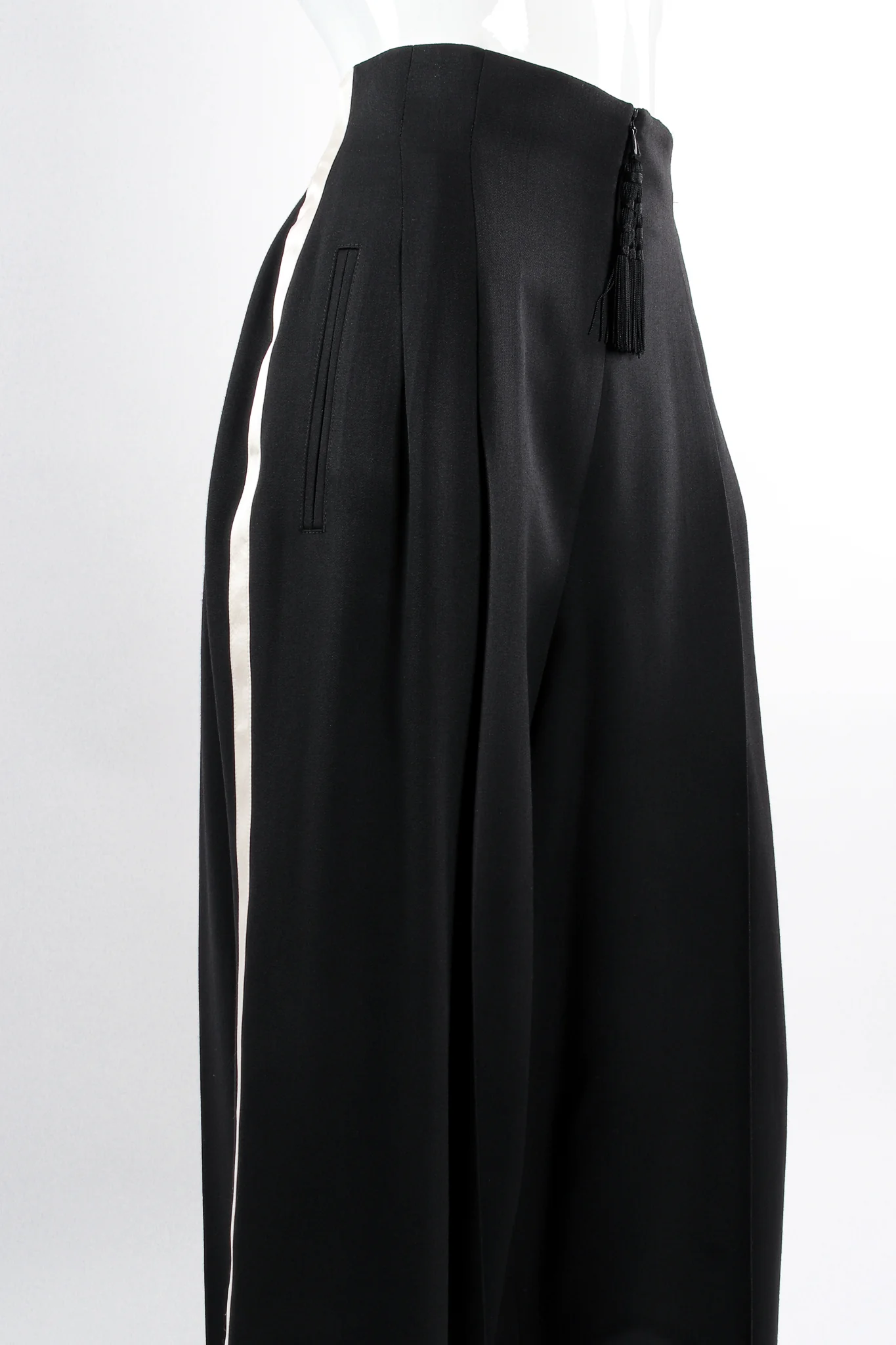 Wide Leg Tuxedo Stripe Pant