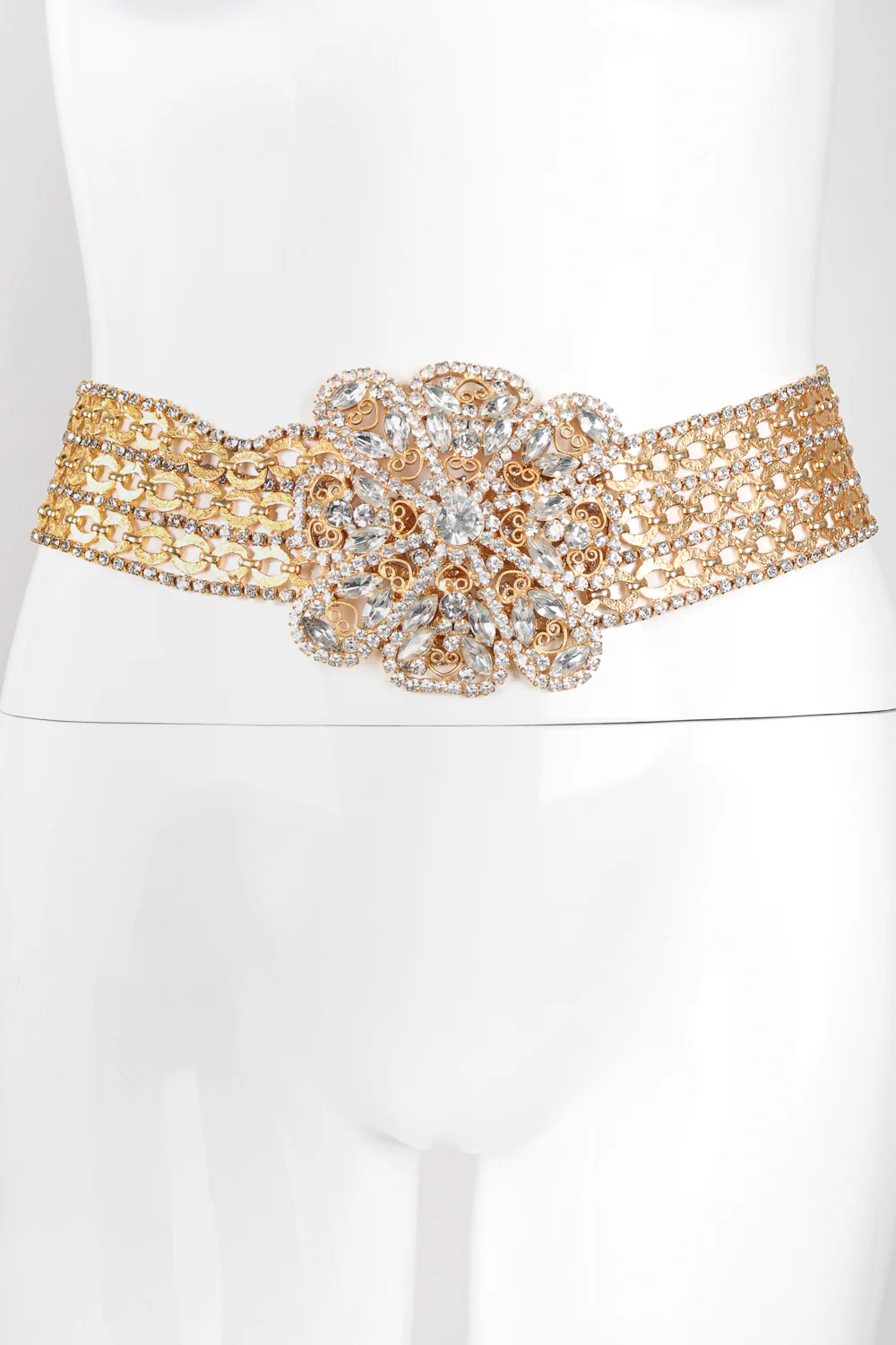 Wide Rhinestone Link Belt - Image 3
