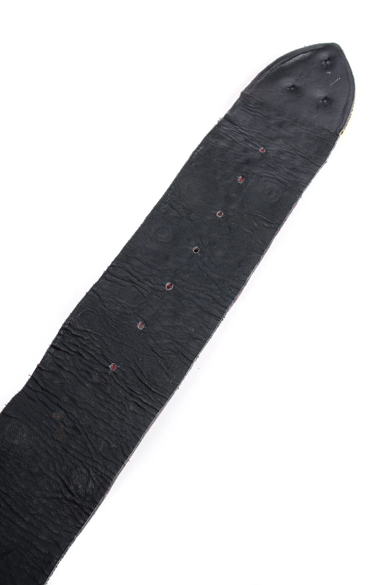 Wide Velvet Studded Leather Belt - Image 10