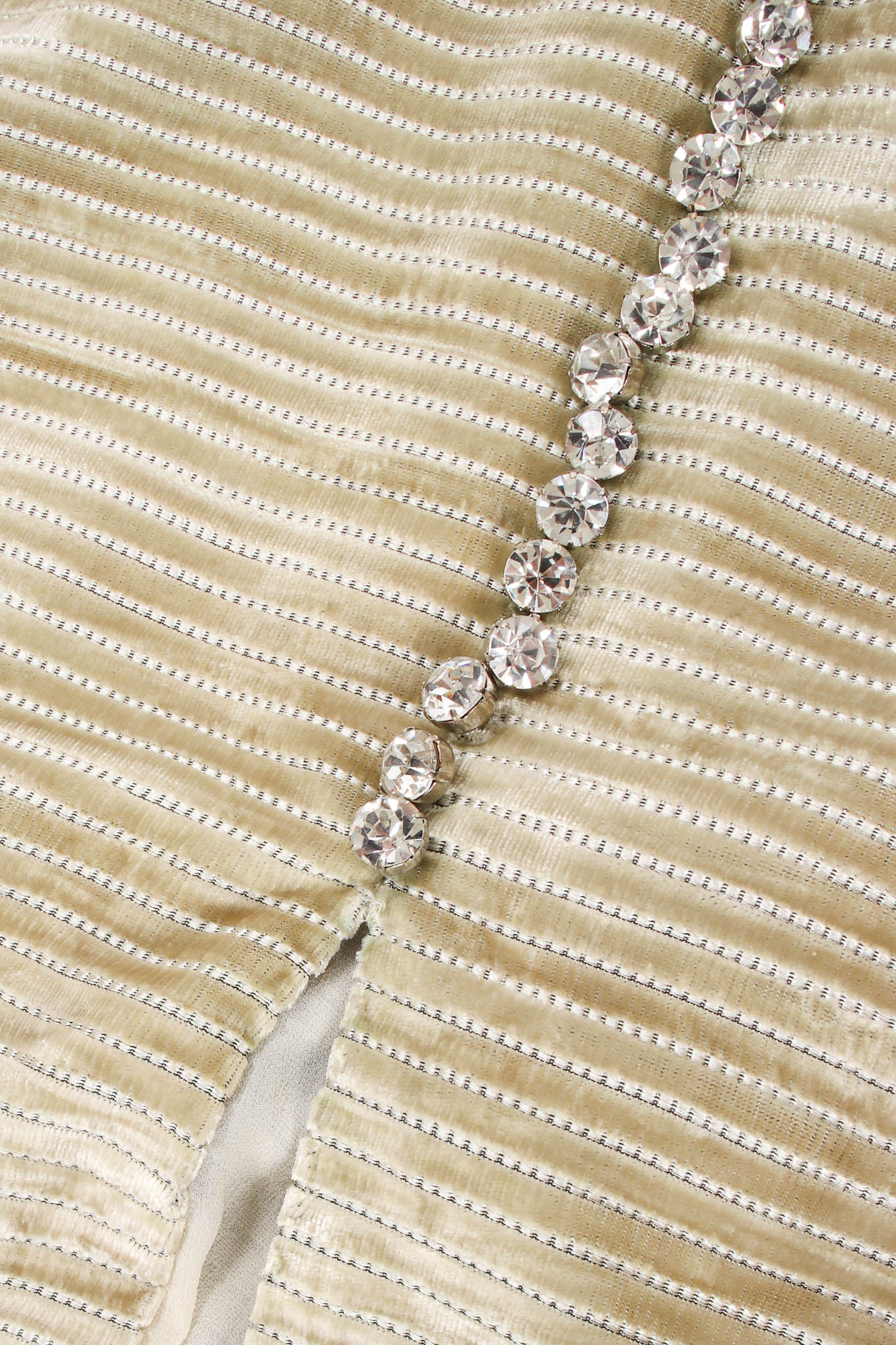 Velvet Striped Lattice Waist Gown - Image 10