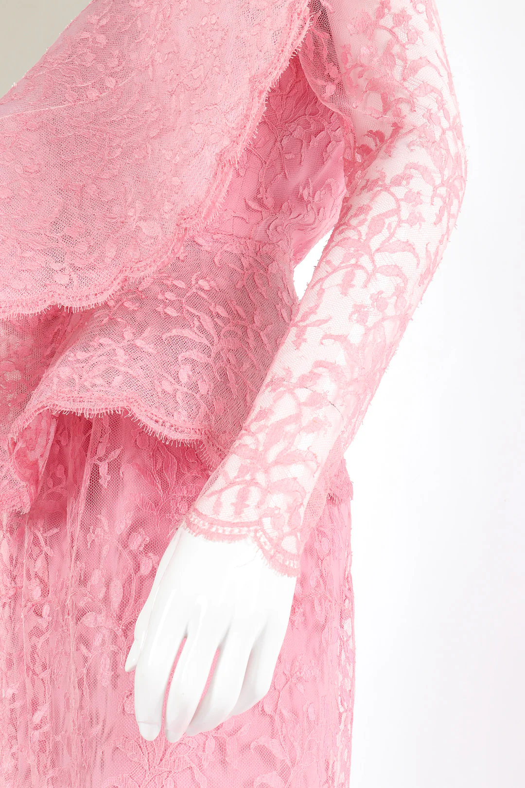 Wing Lace Peplum Gown - Image 6
