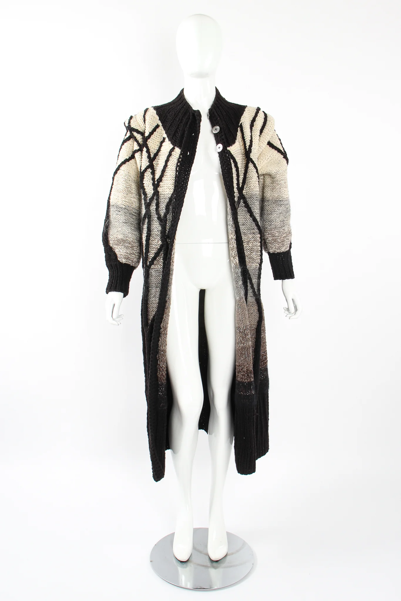 Winter Birch Ombré Sweater Coat - Image 4