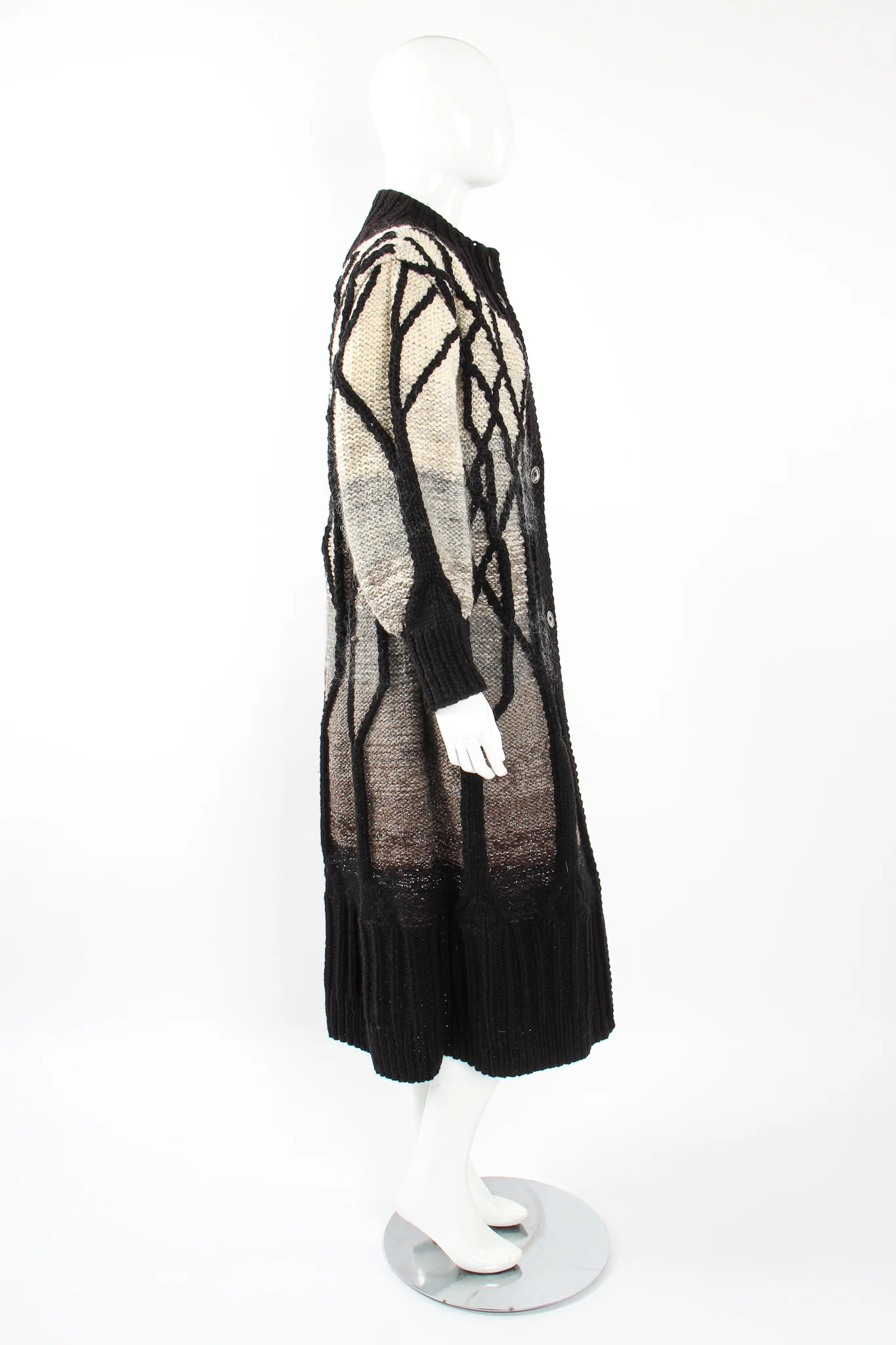 Winter Birch Ombré Sweater Coat - Image 9