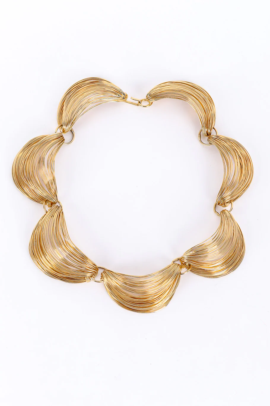 Wire Crescent Collar Necklace