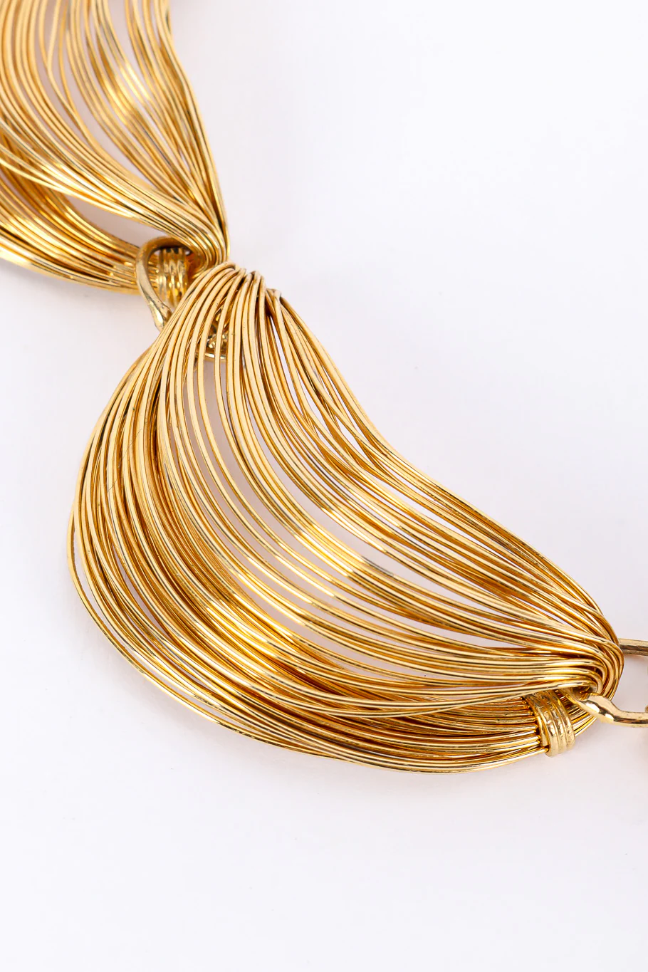 Wire Crescent Collar Necklace - Image 3