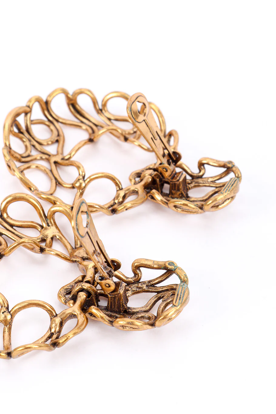 Wire Hoop Drop Earrings - Image 4