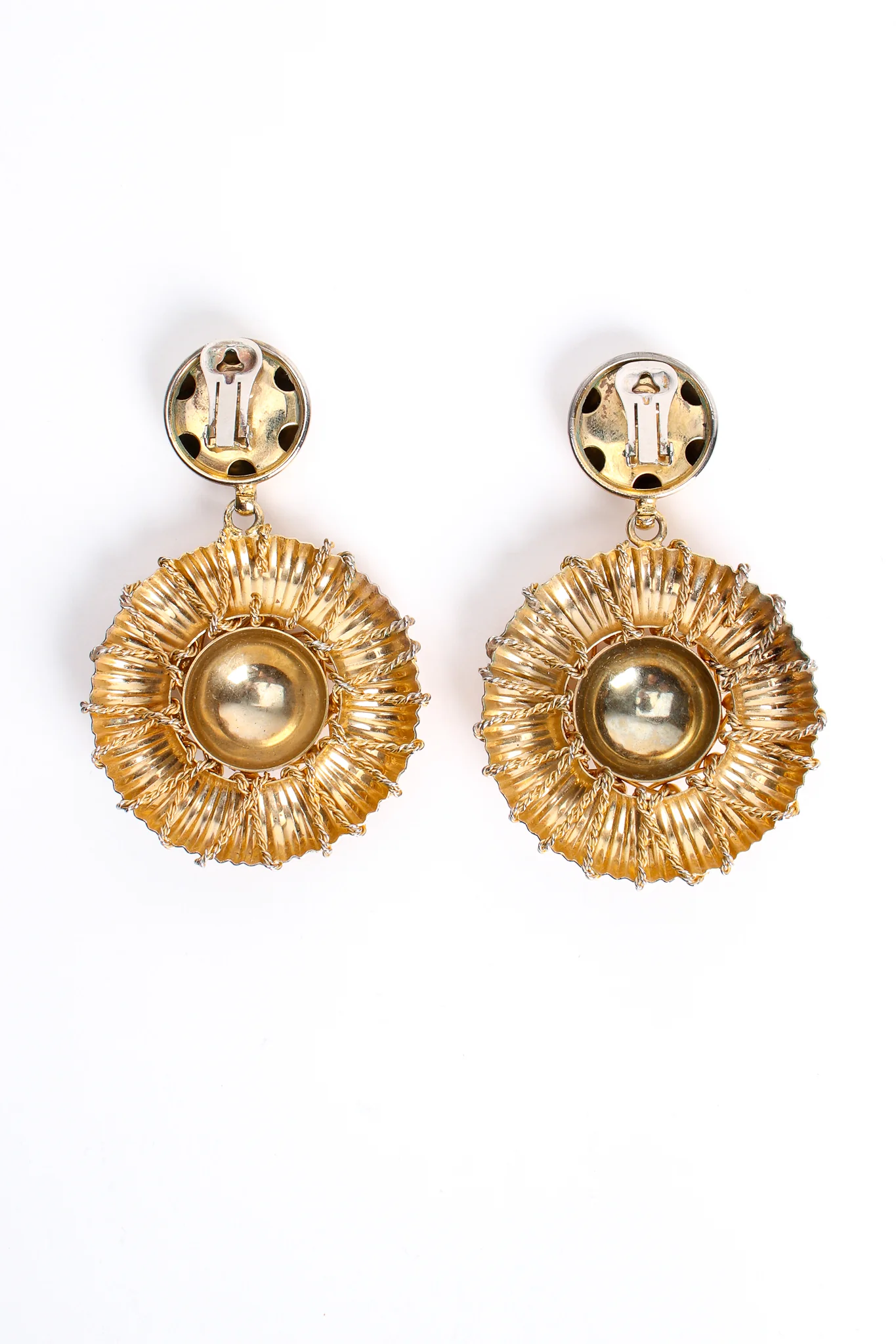 Wire Wrapped Dome Burst Earrings - Image 7