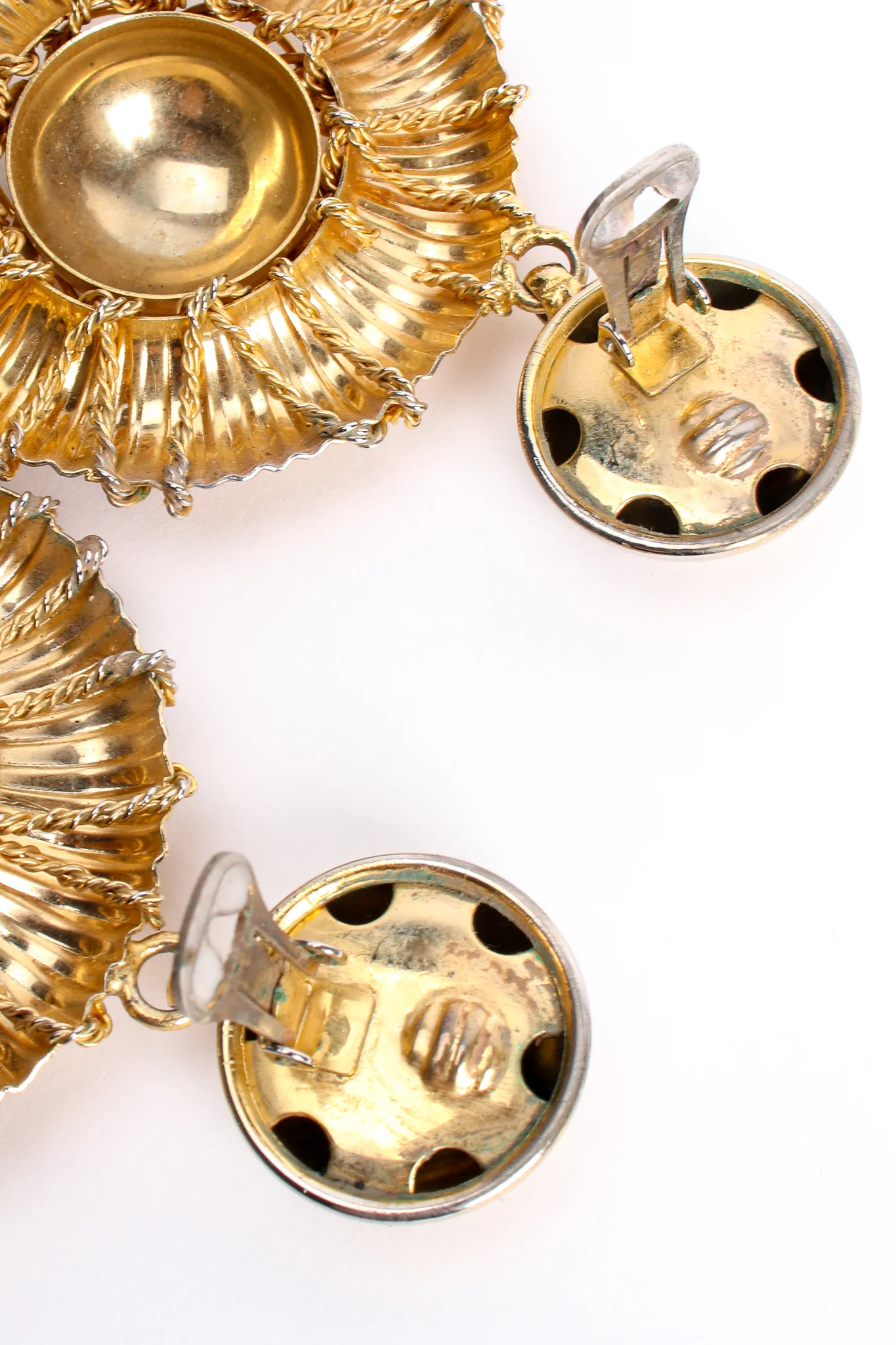 Wire Wrapped Dome Burst Earrings - Image 9