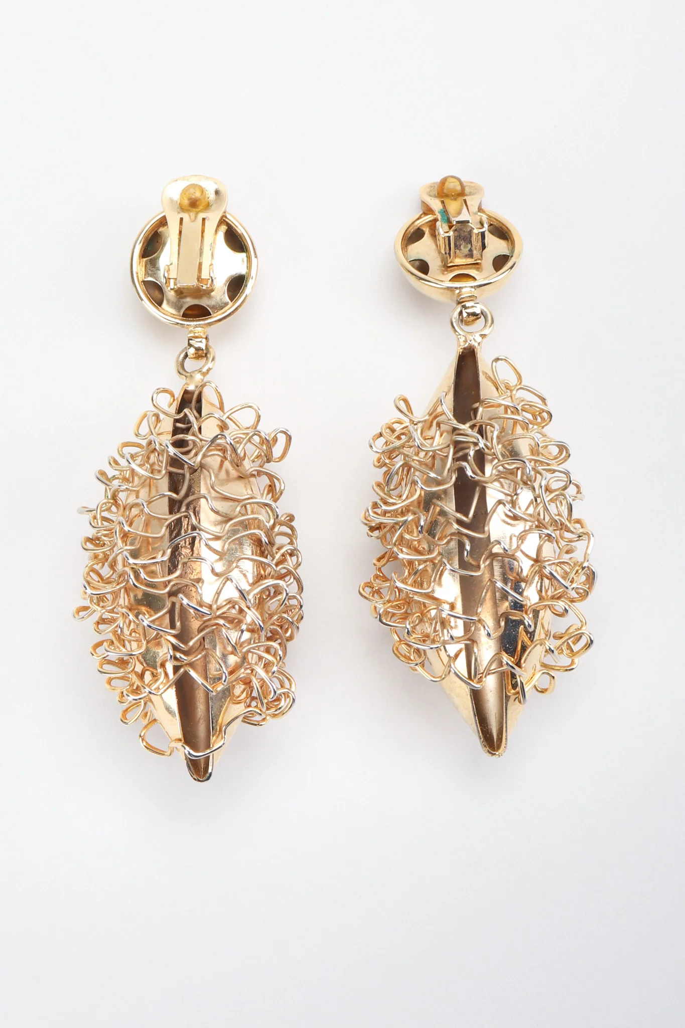 Wire Wrapped Shell Drop Earrings - Image 8