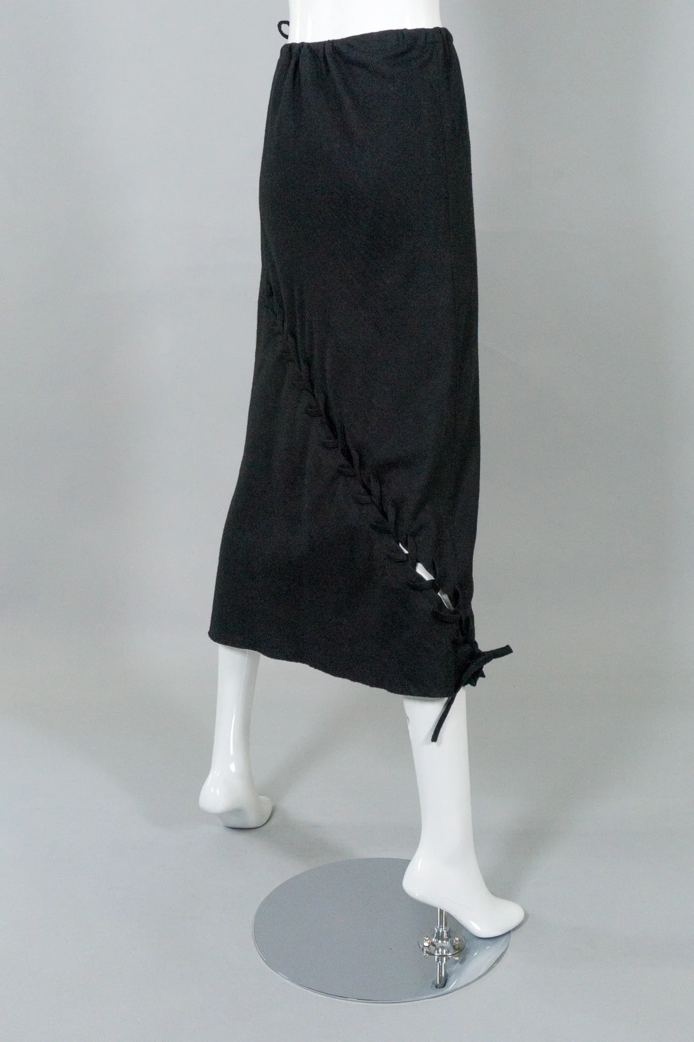 Bias Lace-Up Skirt