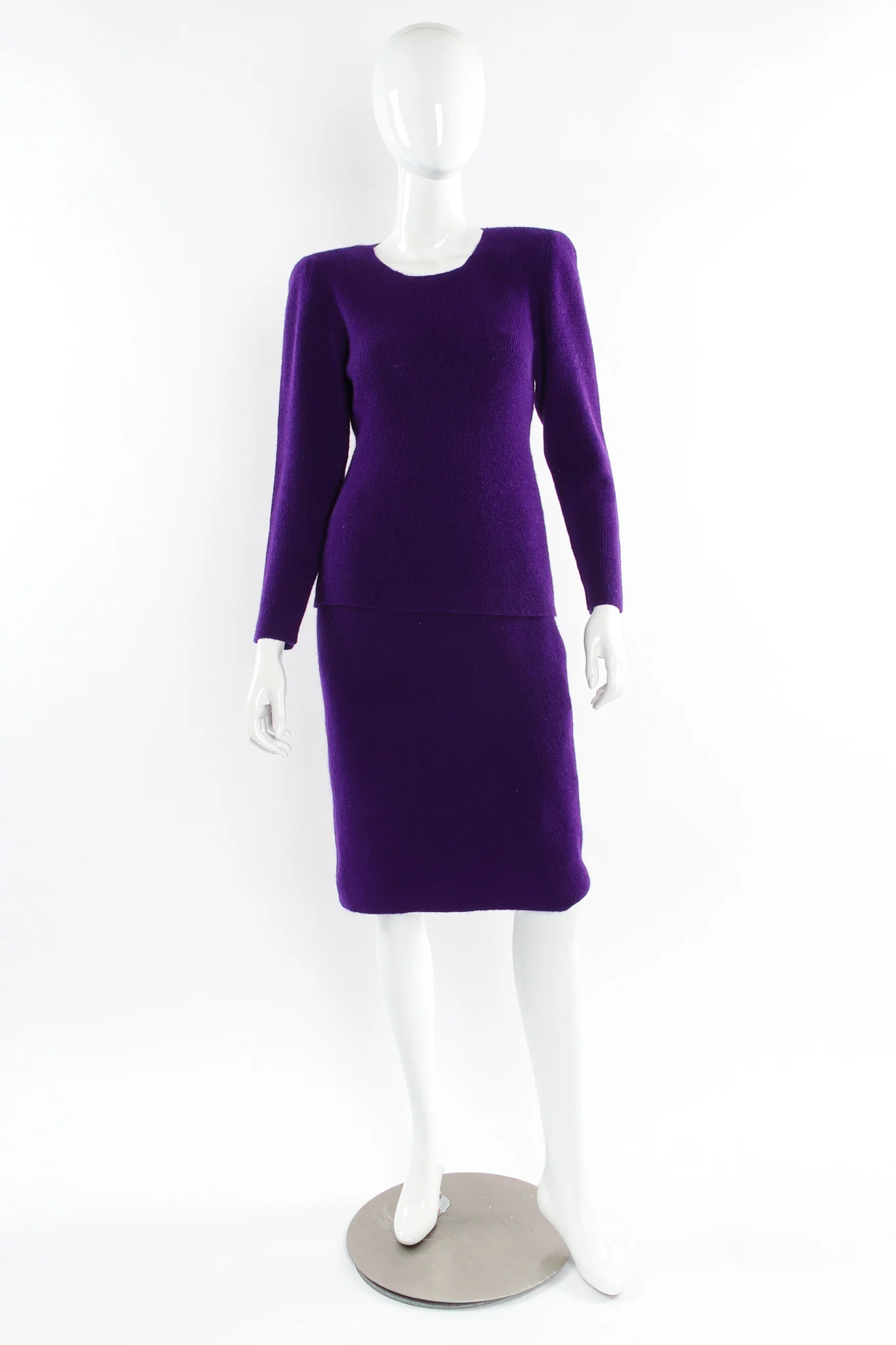 Wool Blend Sweater & Skirt Set