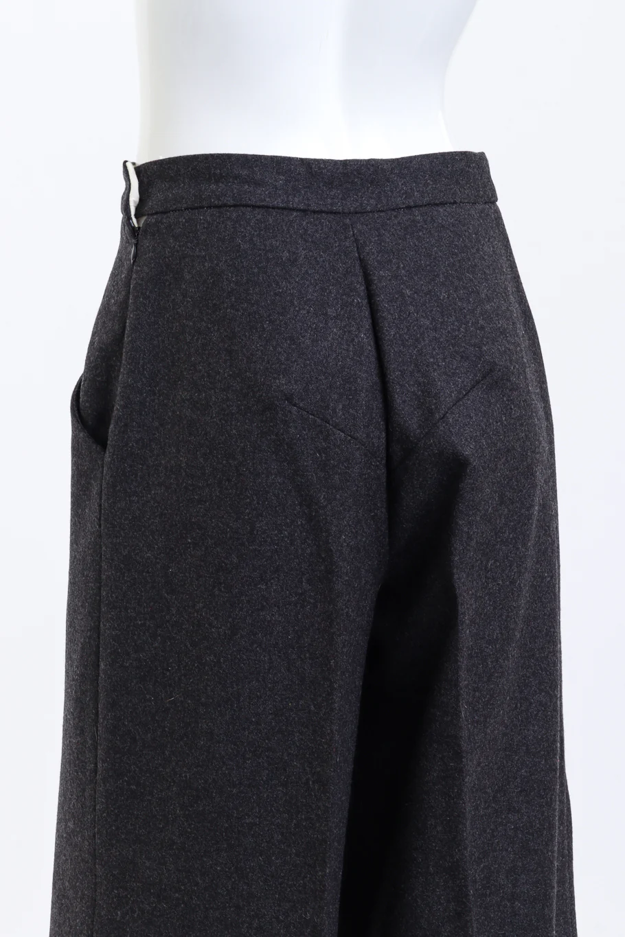 Wool Blend Wide Leg Pant - Image 5