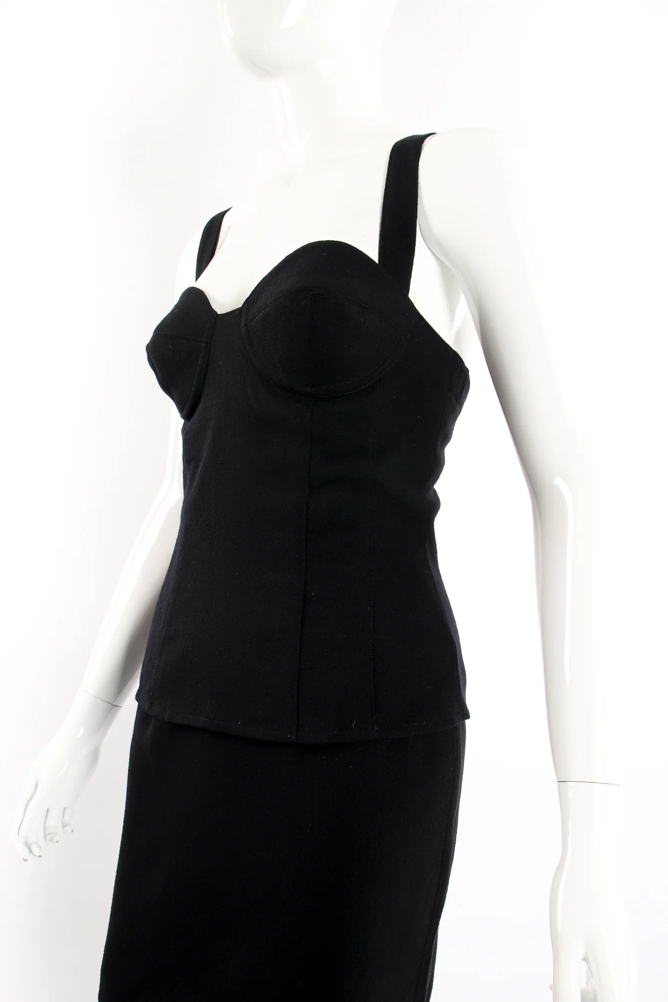 Wool Bustier & Skirt Set