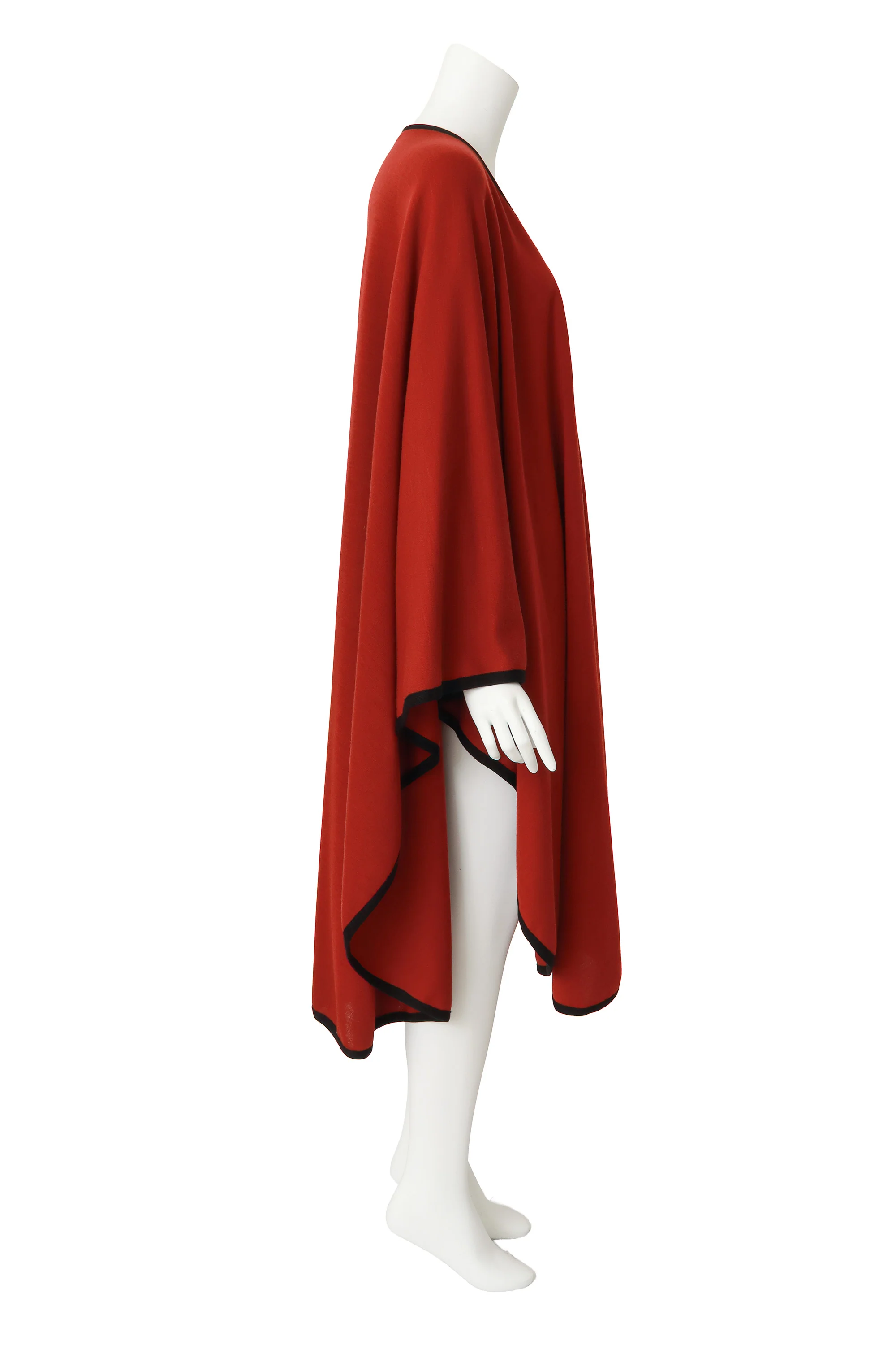 Wool Trim Cape Cardigan - Image 3