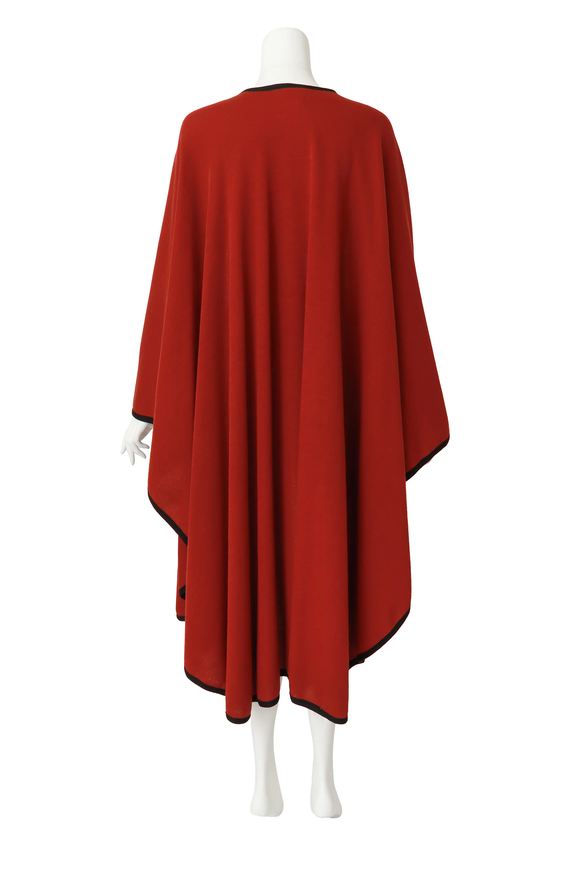 Wool Trim Cape Cardigan - Image 4