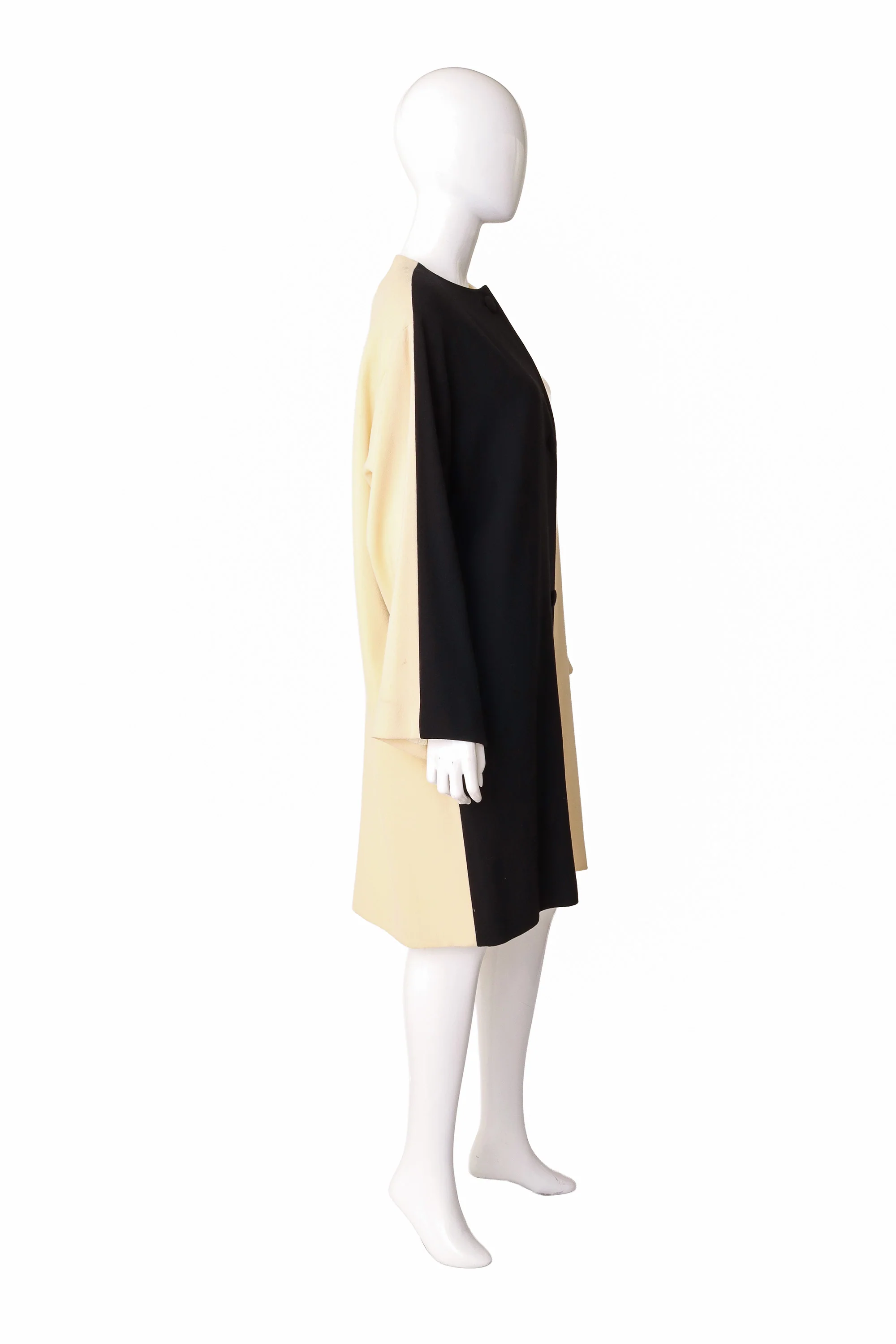 Wool Colorblock Longline Jacket - Image 2