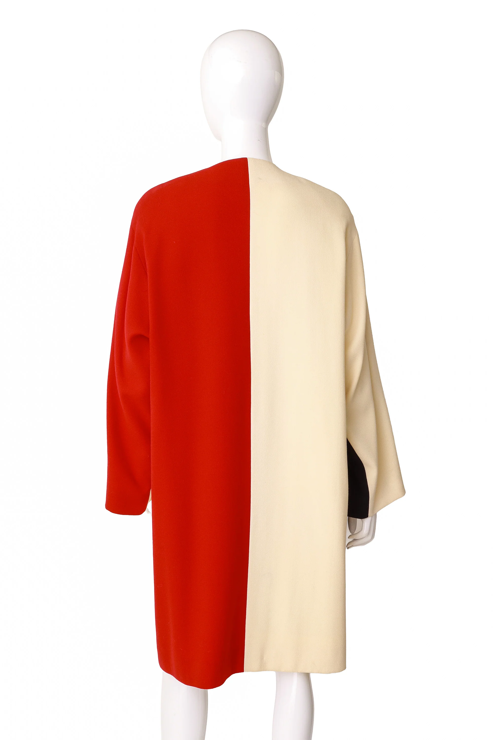 Wool Colorblock Longline Jacket - Image 3