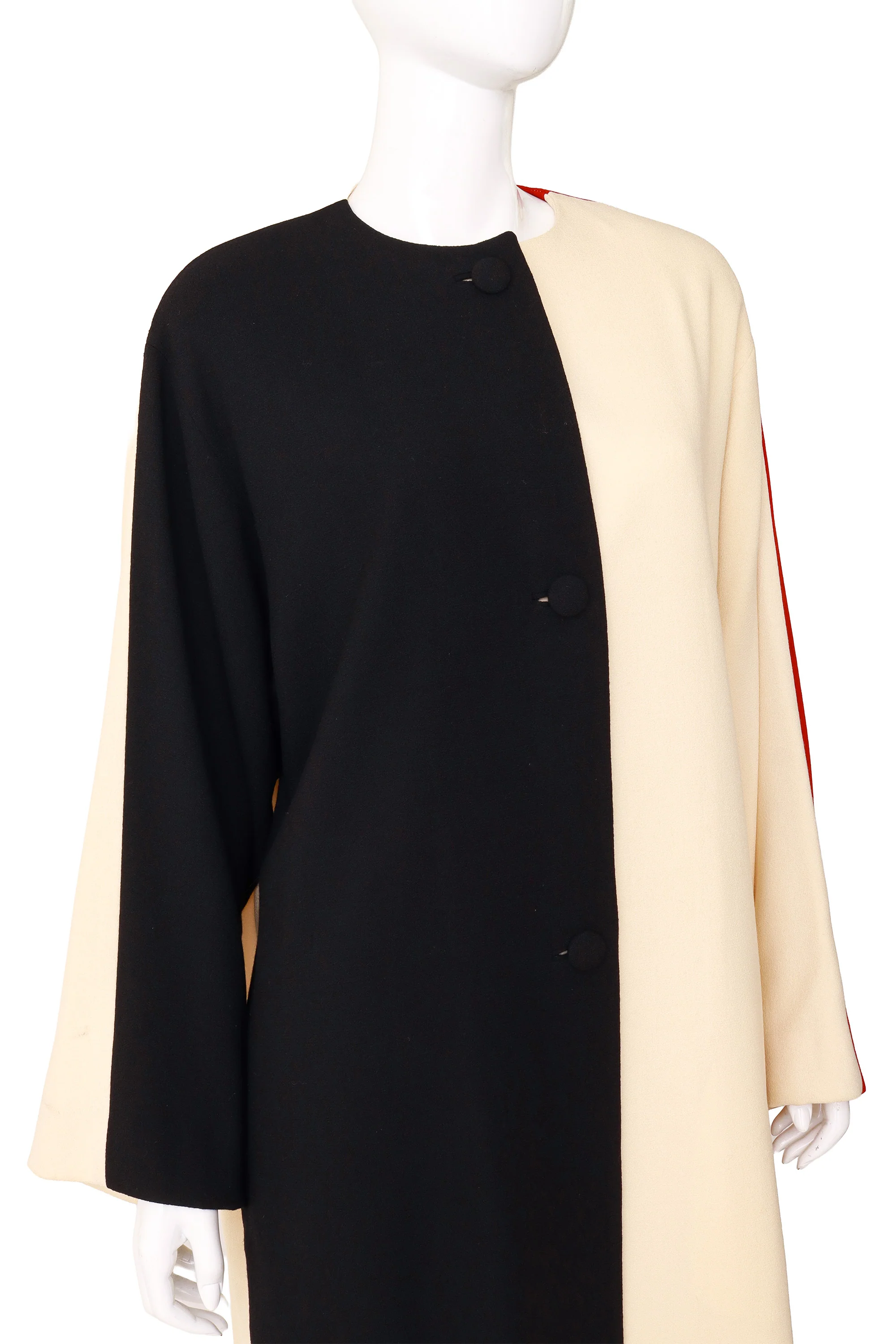 Wool Colorblock Longline Jacket - Image 4