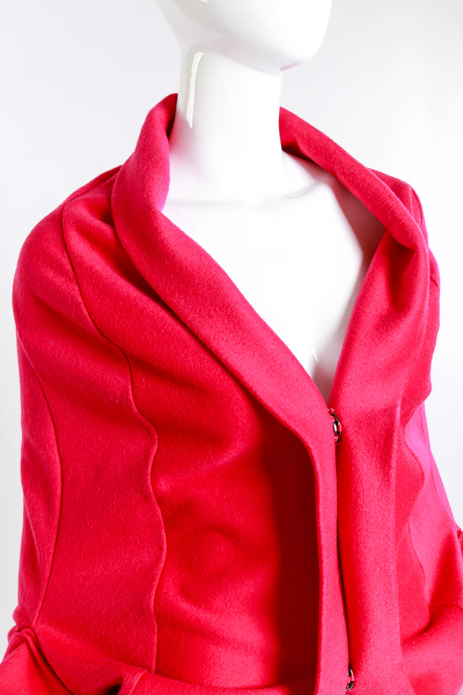 Wool Felt Cocoon Jacket - Image 4