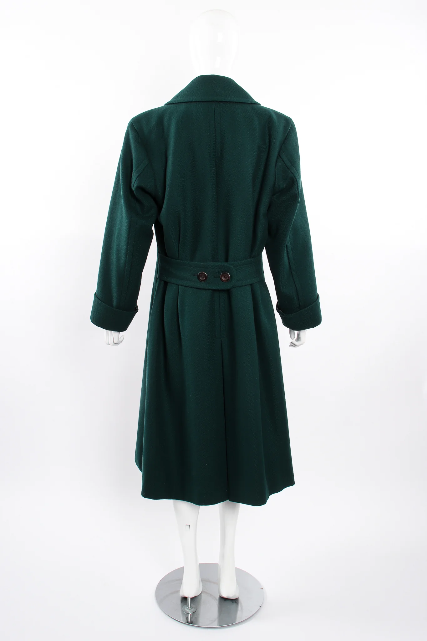Wool Herringbone Swing Coat - Image 7