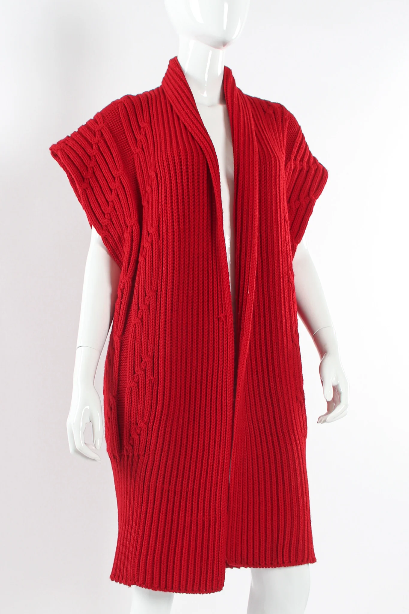 Wool Knit Duster Vest - Image 2