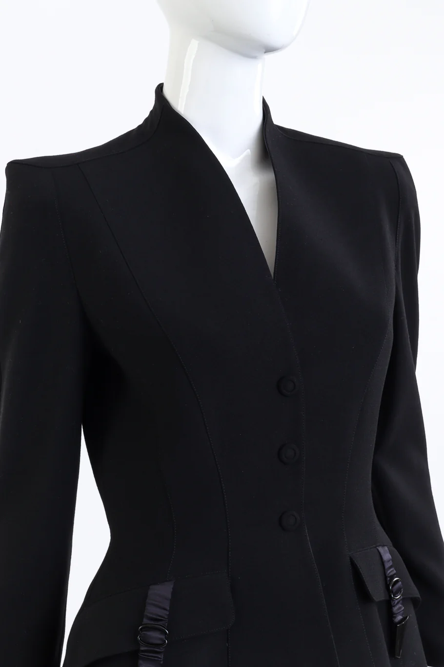 Wool Peplum Blazer - Image 2