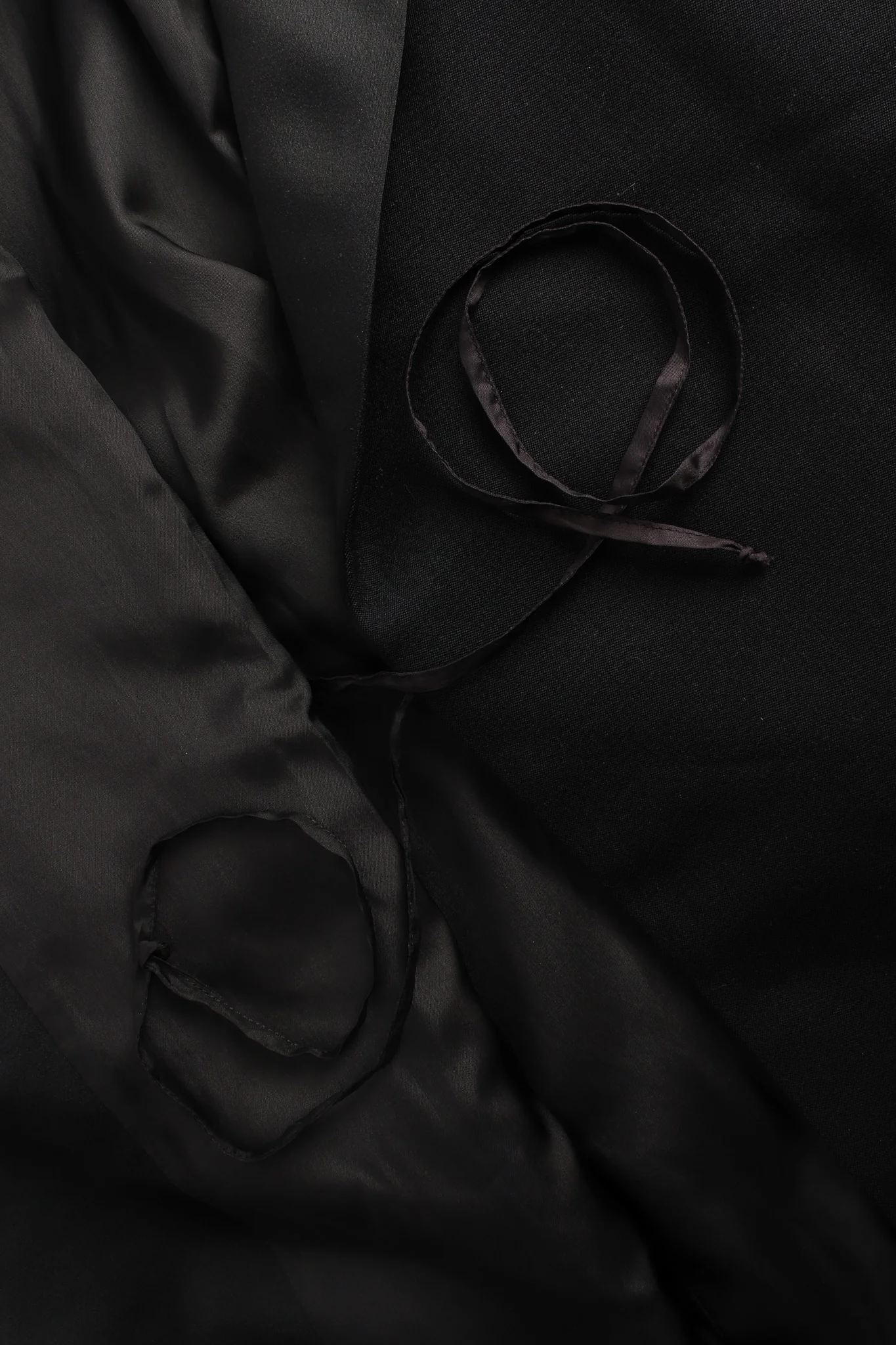 Wool Wrap Tuxedo Dress - Image 10