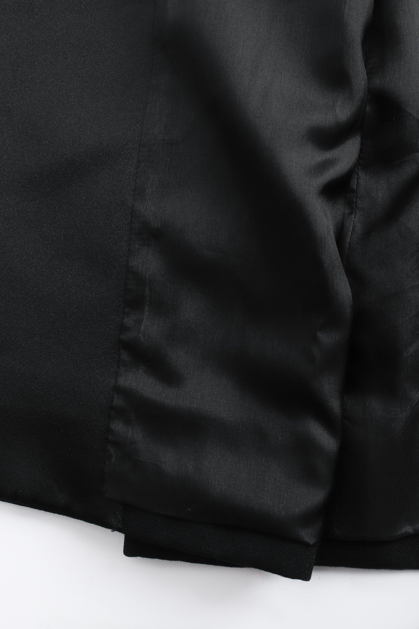 Wool Wrap Tuxedo Dress - Image 9