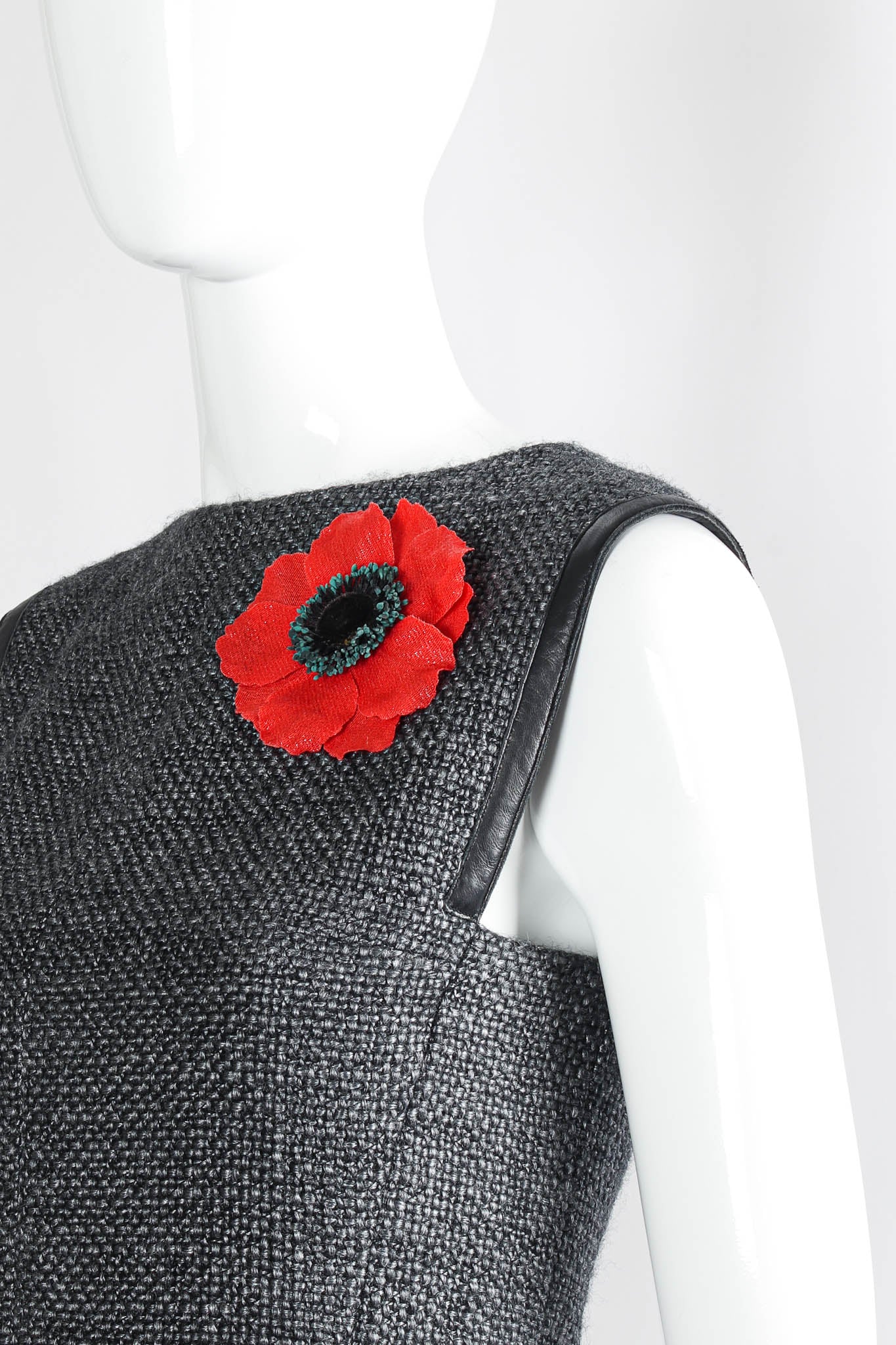 Woven Bloom Flower Pin - Image 2