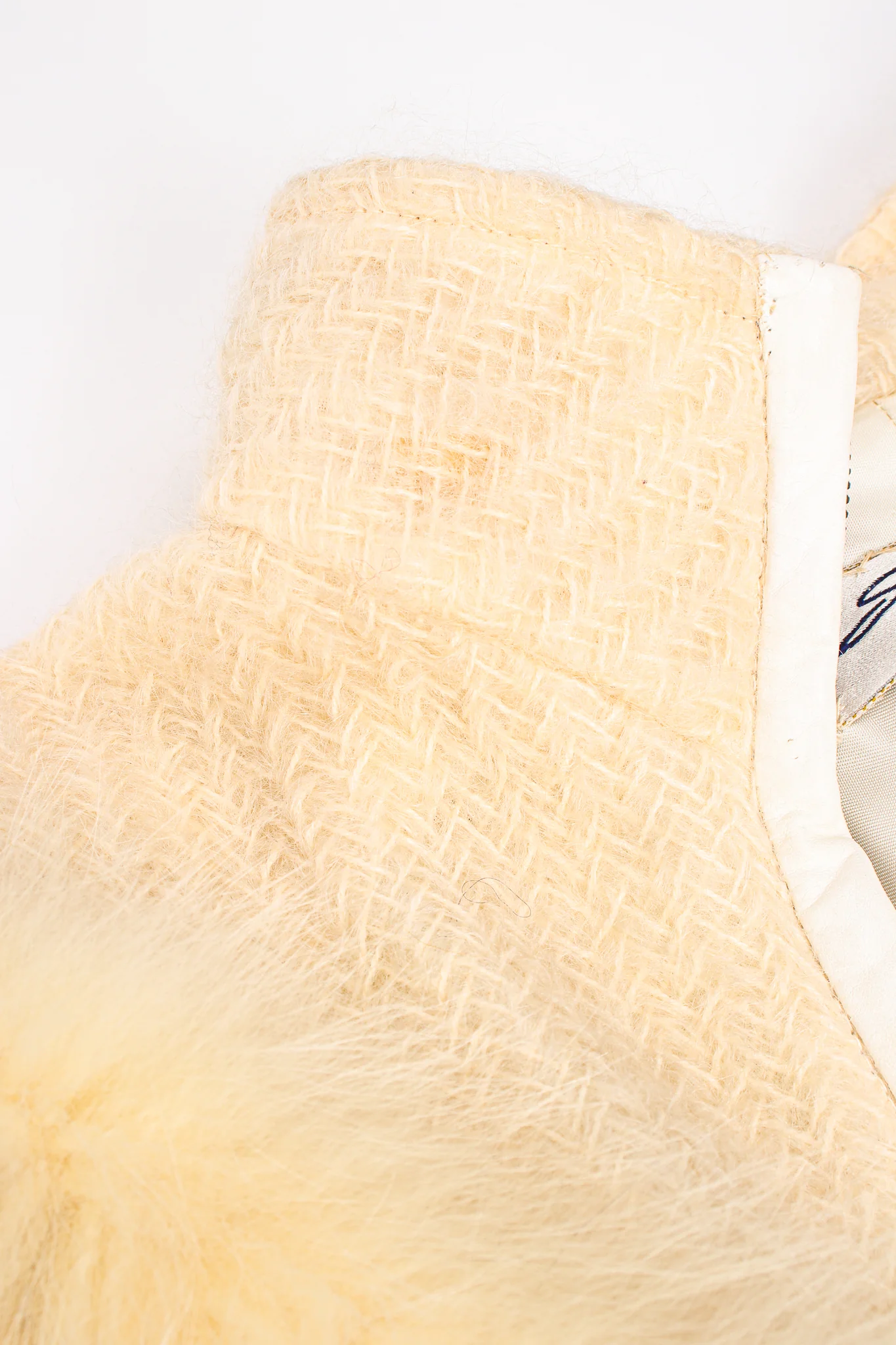 Woven Fur Chevron Bomber - Image 12