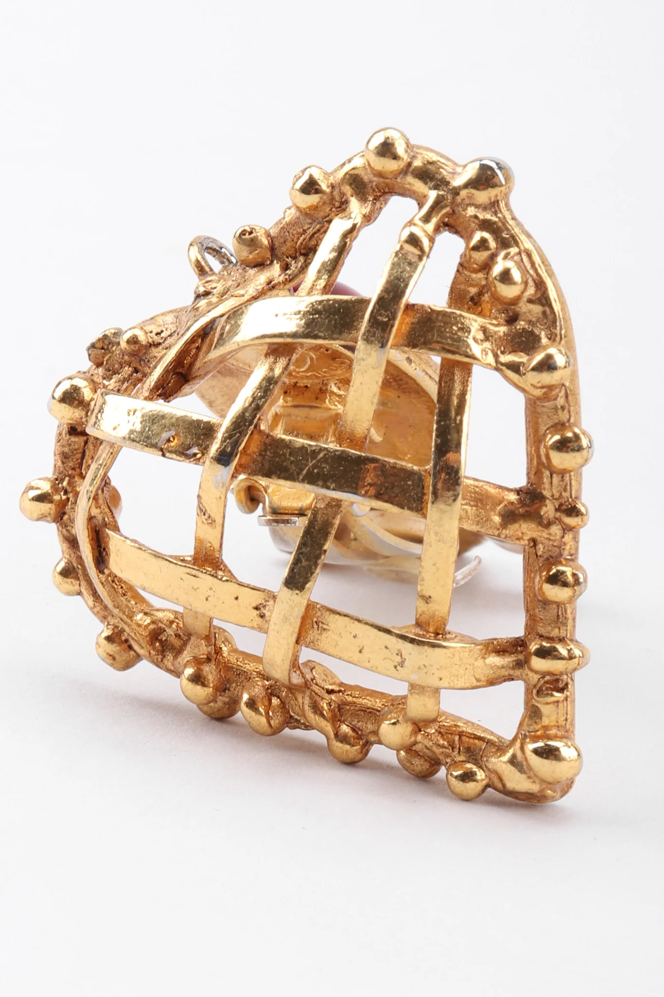 Woven Heart Crown Earrings - Image 7