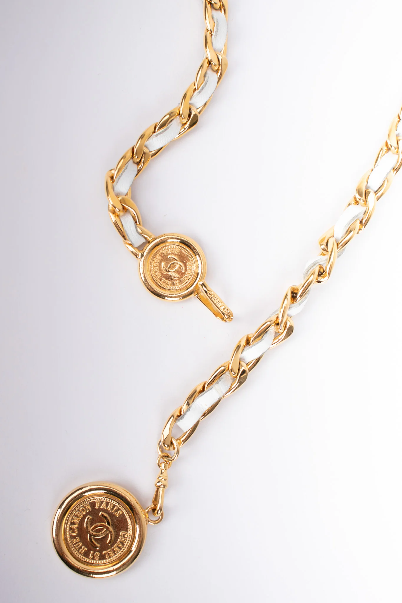 Woven Leather Chain Belt - Image 10