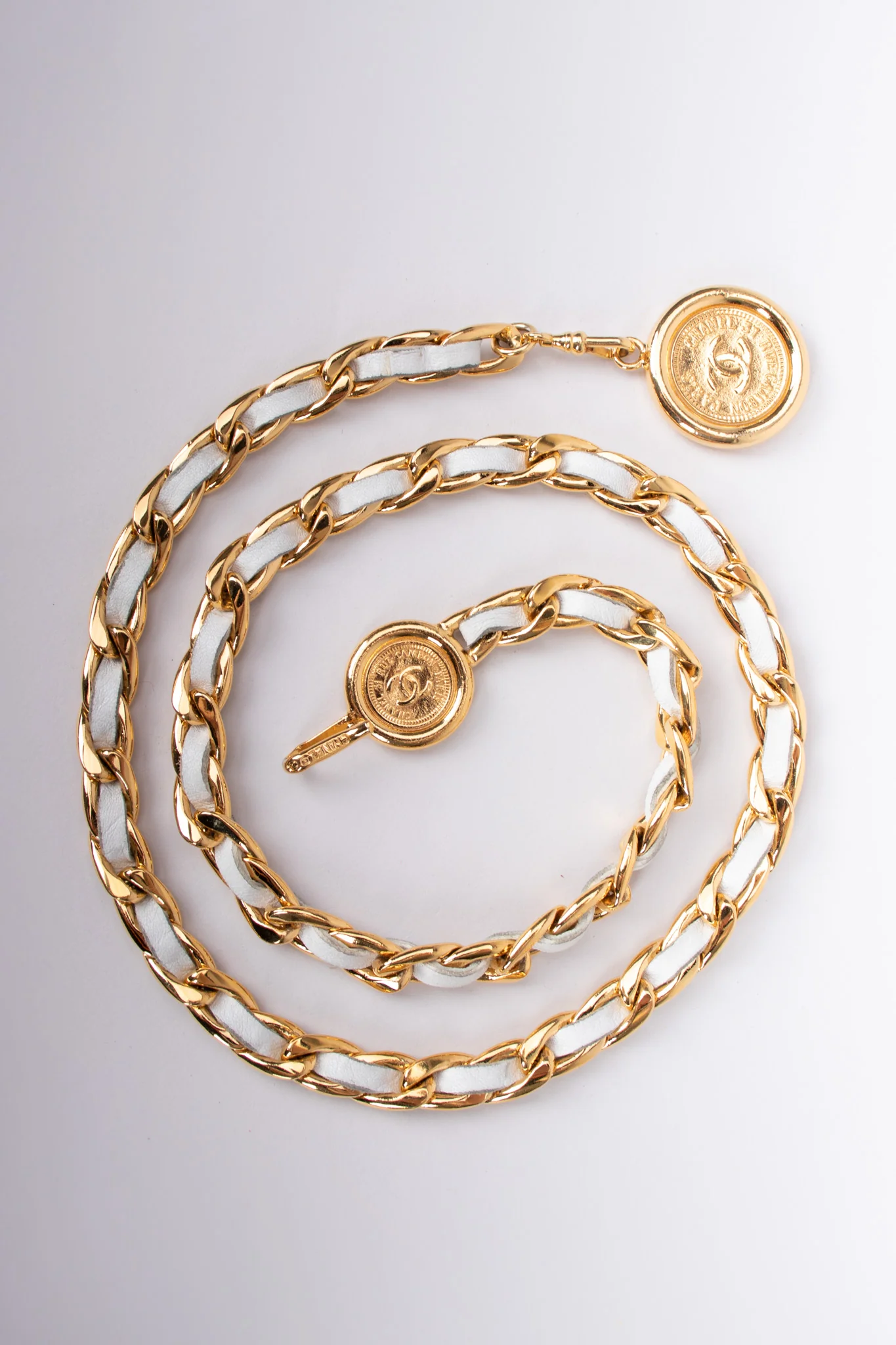 Woven Leather Chain Belt - Image 11