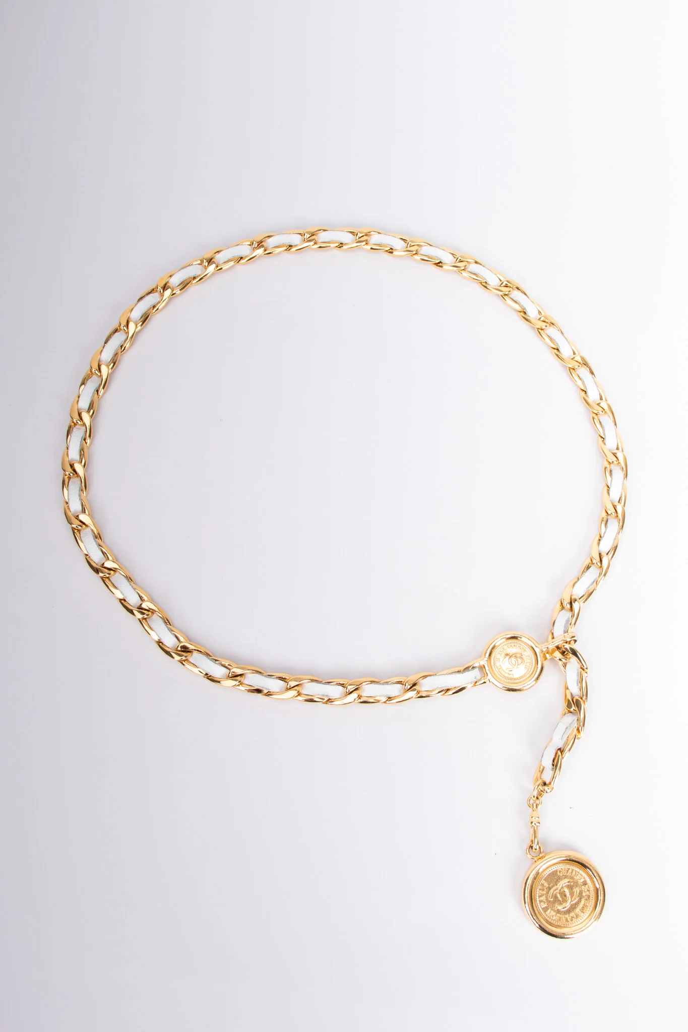 Woven Leather Chain Belt - Image 3