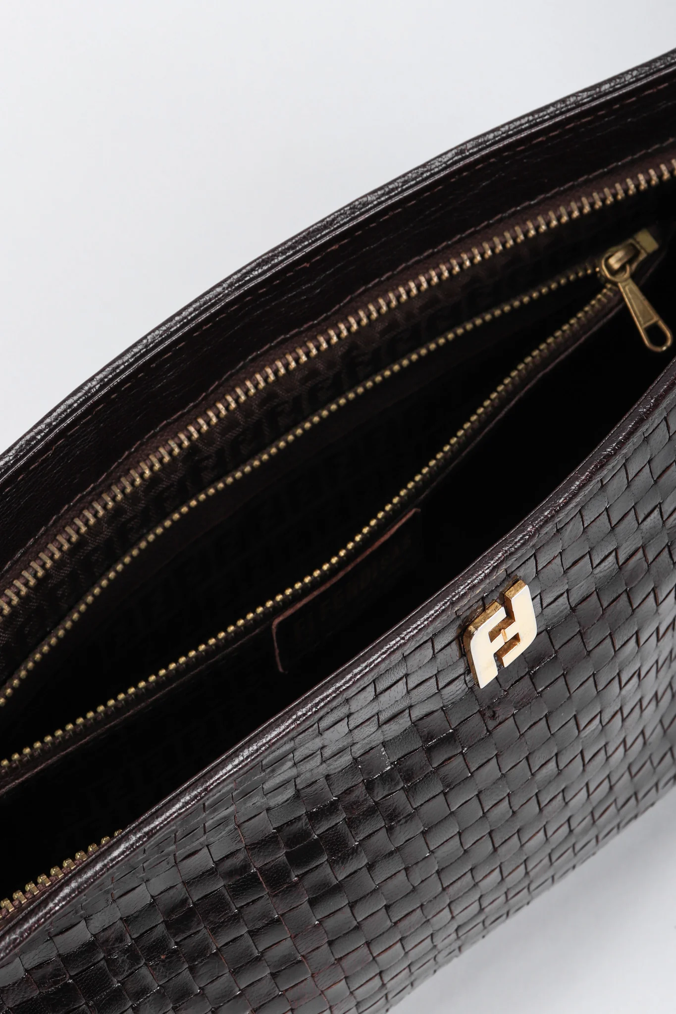 Woven Leather Clutch - Image 11