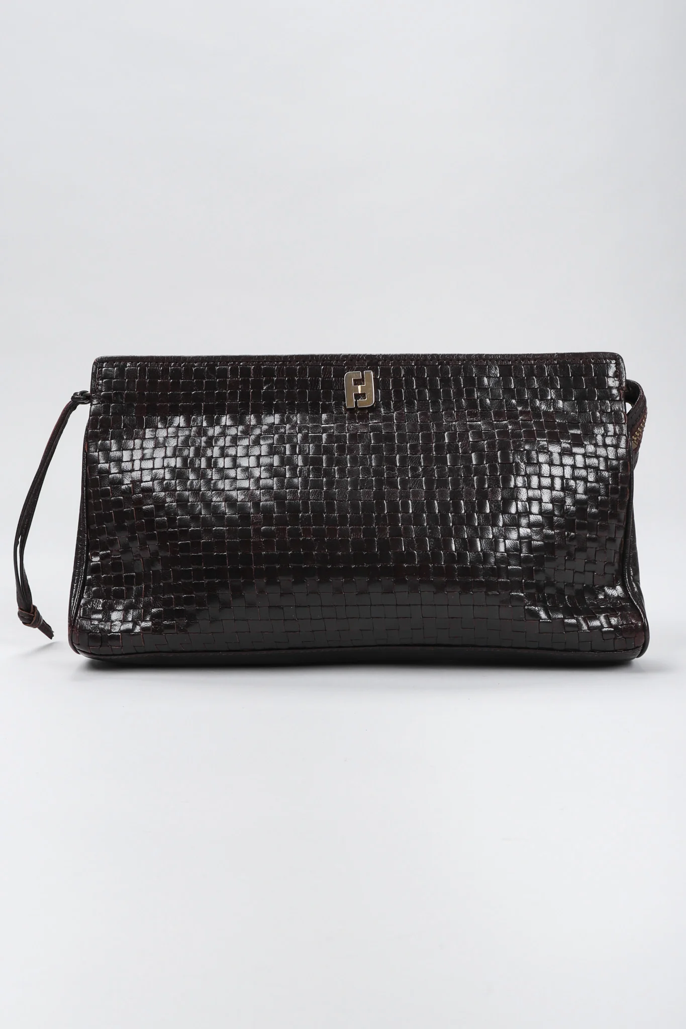 Woven Leather Clutch - Image 2